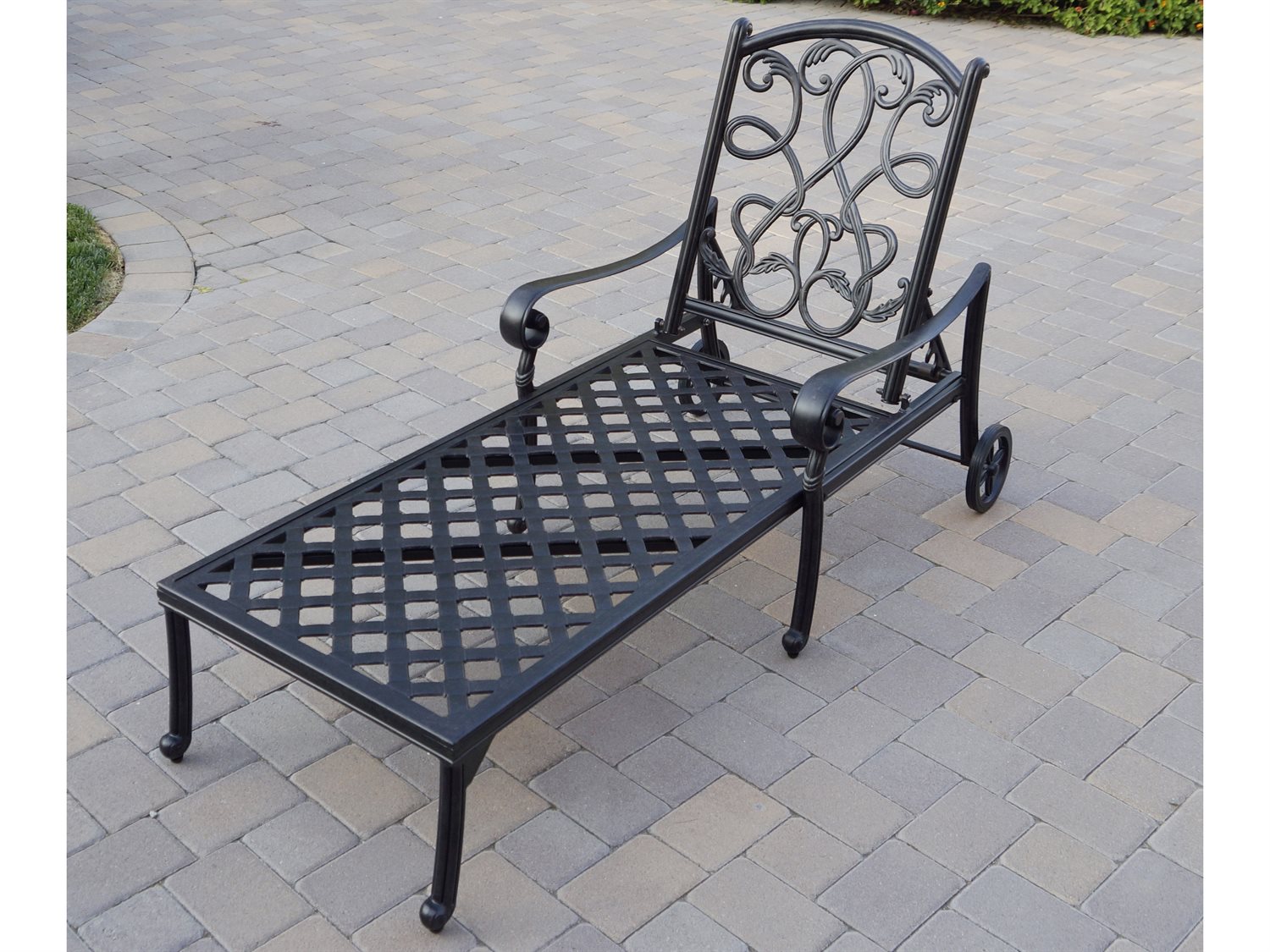Darlee Outdoor Living Santa Monica Cast Aluminum Antique Bronze Chaise