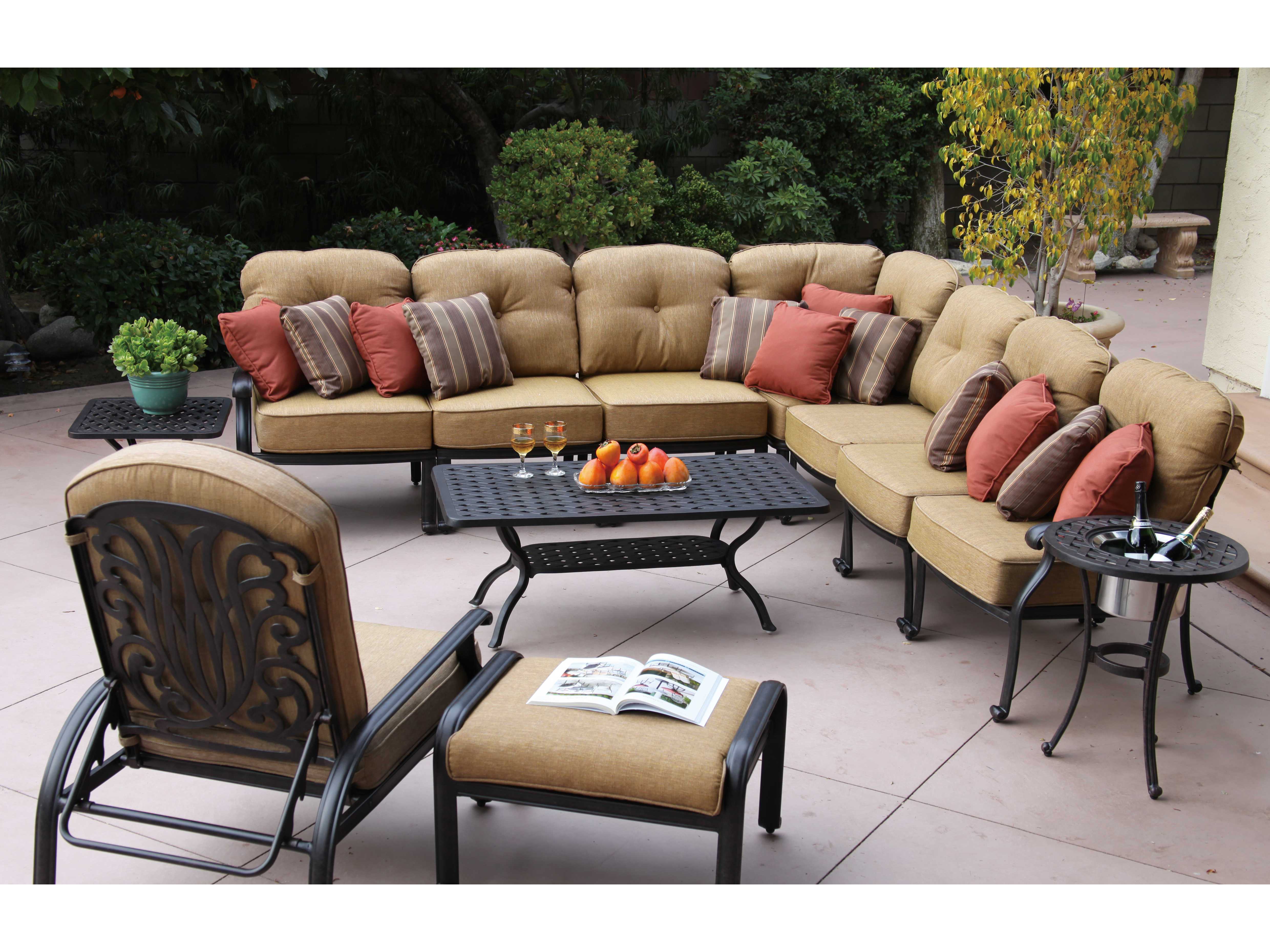 Darlee Outdoor Living Elisabeth Cast Aluminum Antique Bronze Adjustable