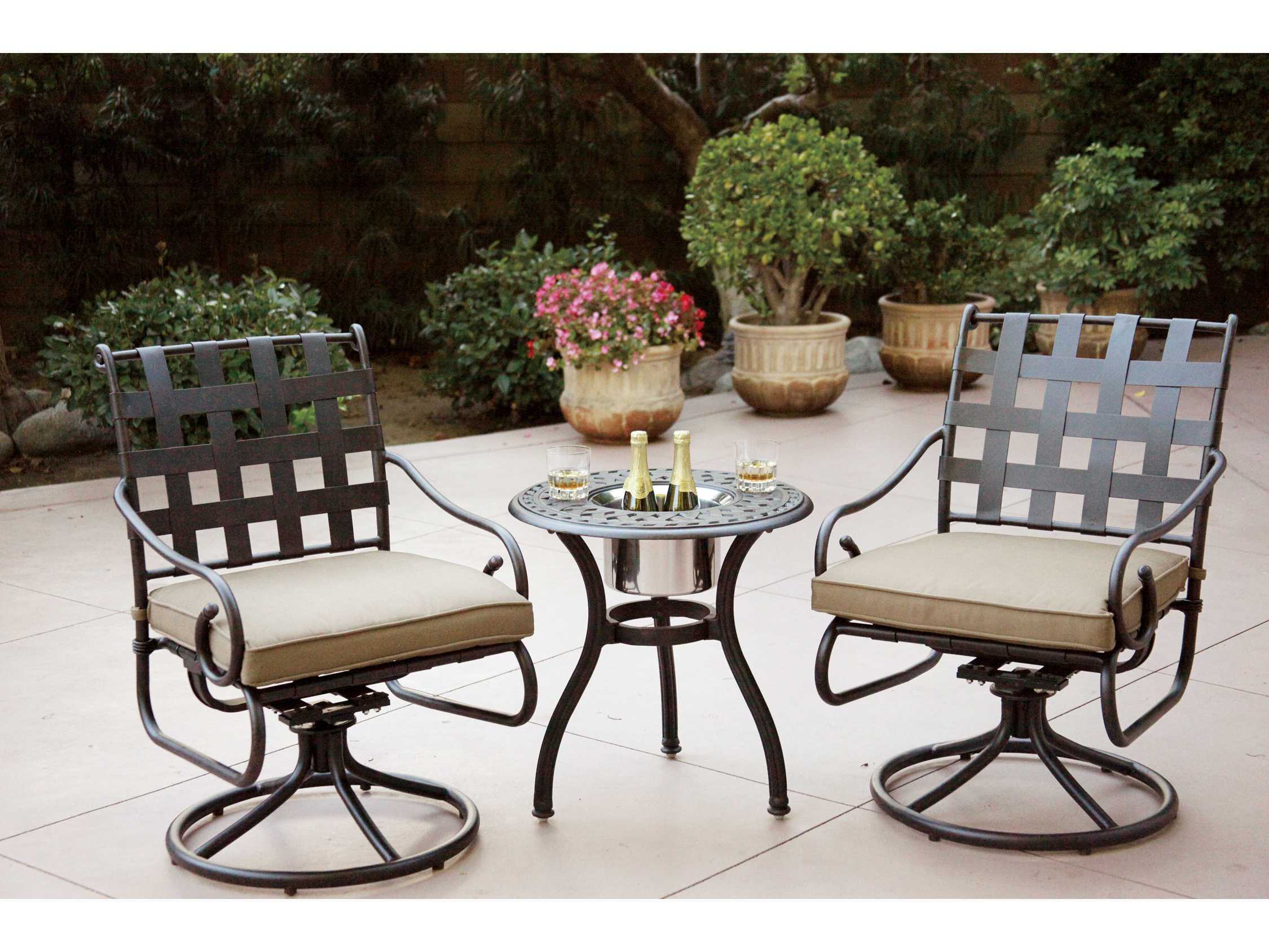 Darlee Outdoor Living Series 60 Cast Aluminum 24 Round End Table with