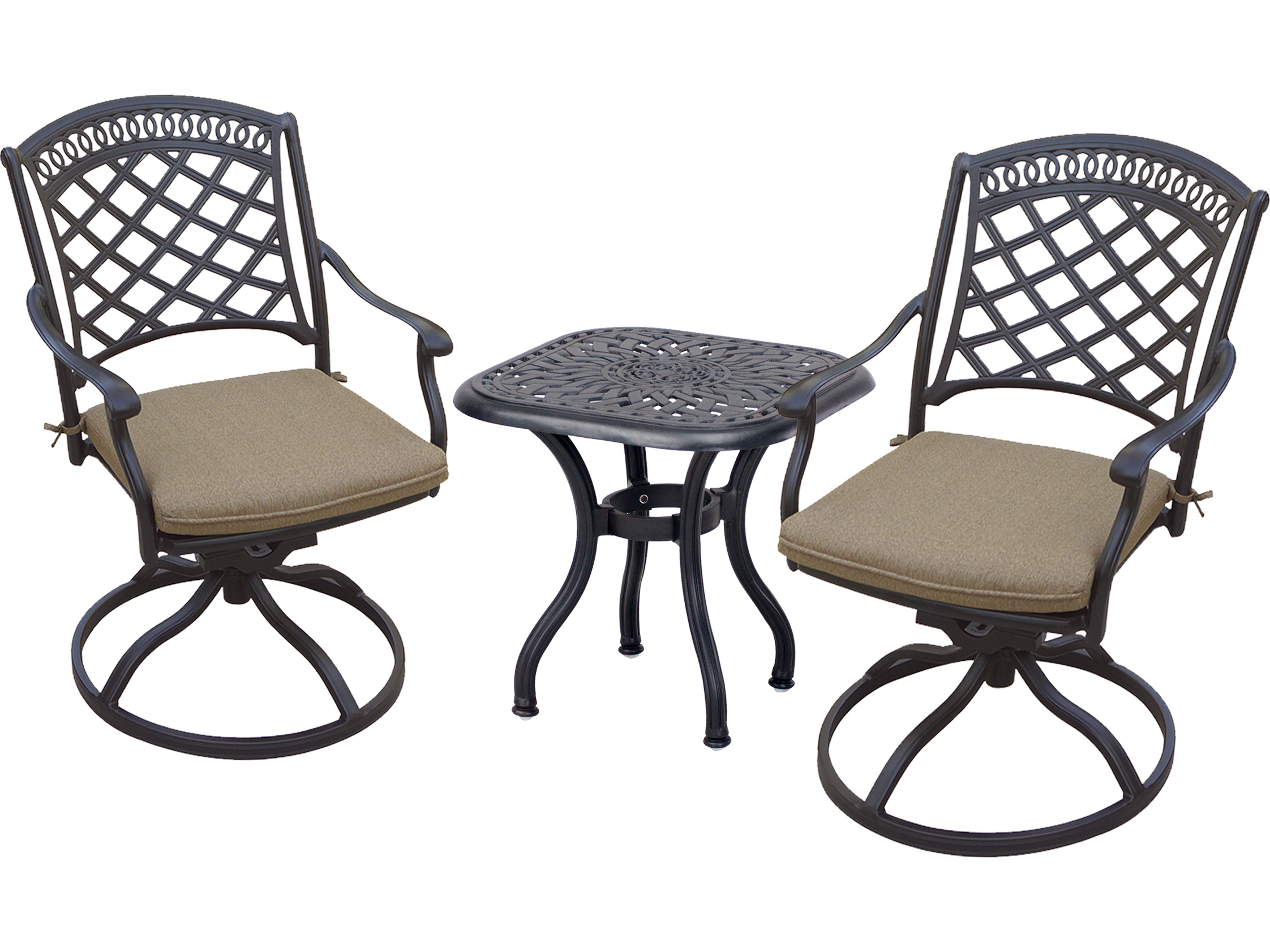 Darlee Outdoor Living Sedona Cast Aluminum Antique Bronze 3 Piece