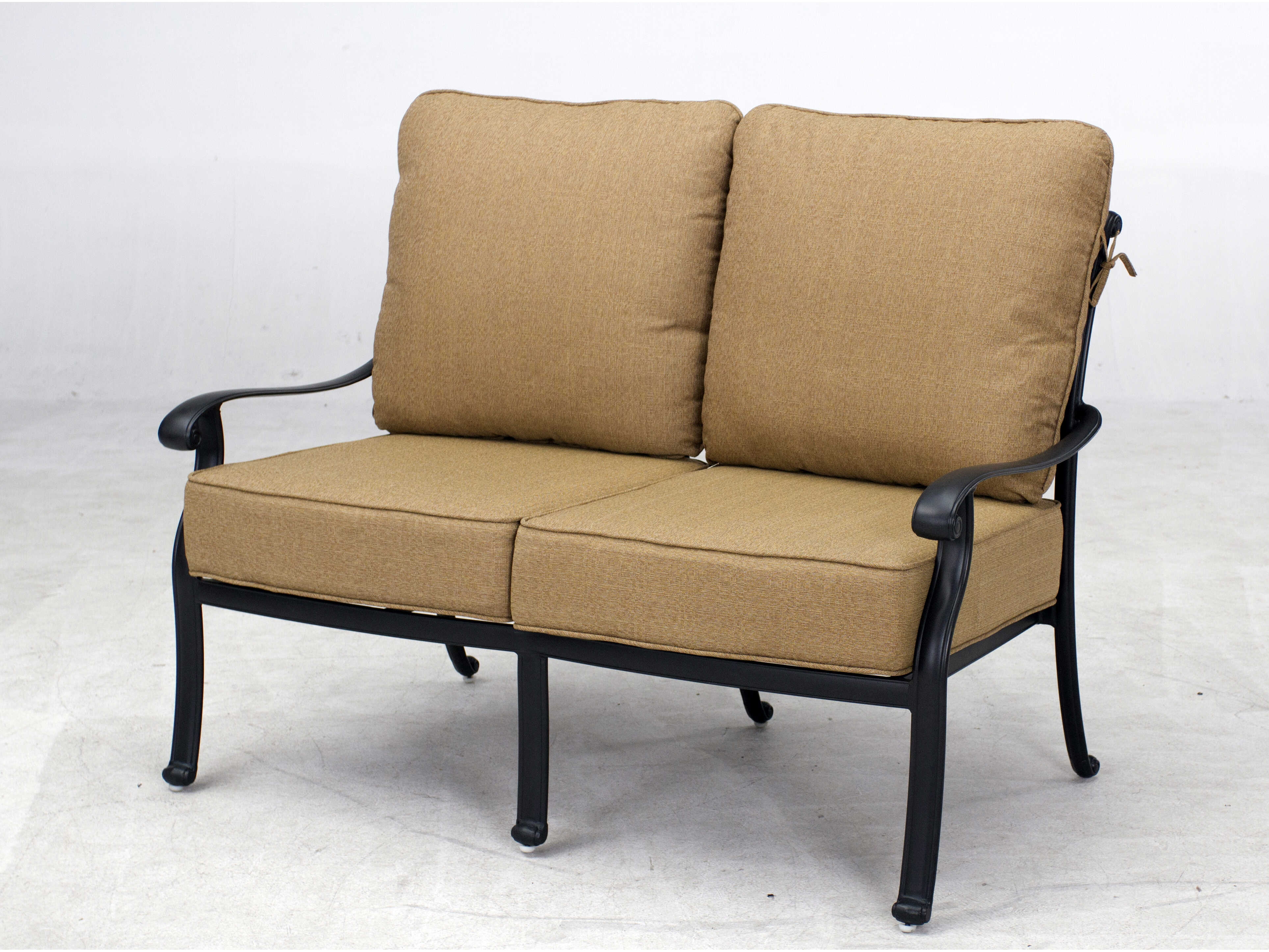 Darlee Outdoor Living Capri Cast Aluminum Antique Bronze Loveseat