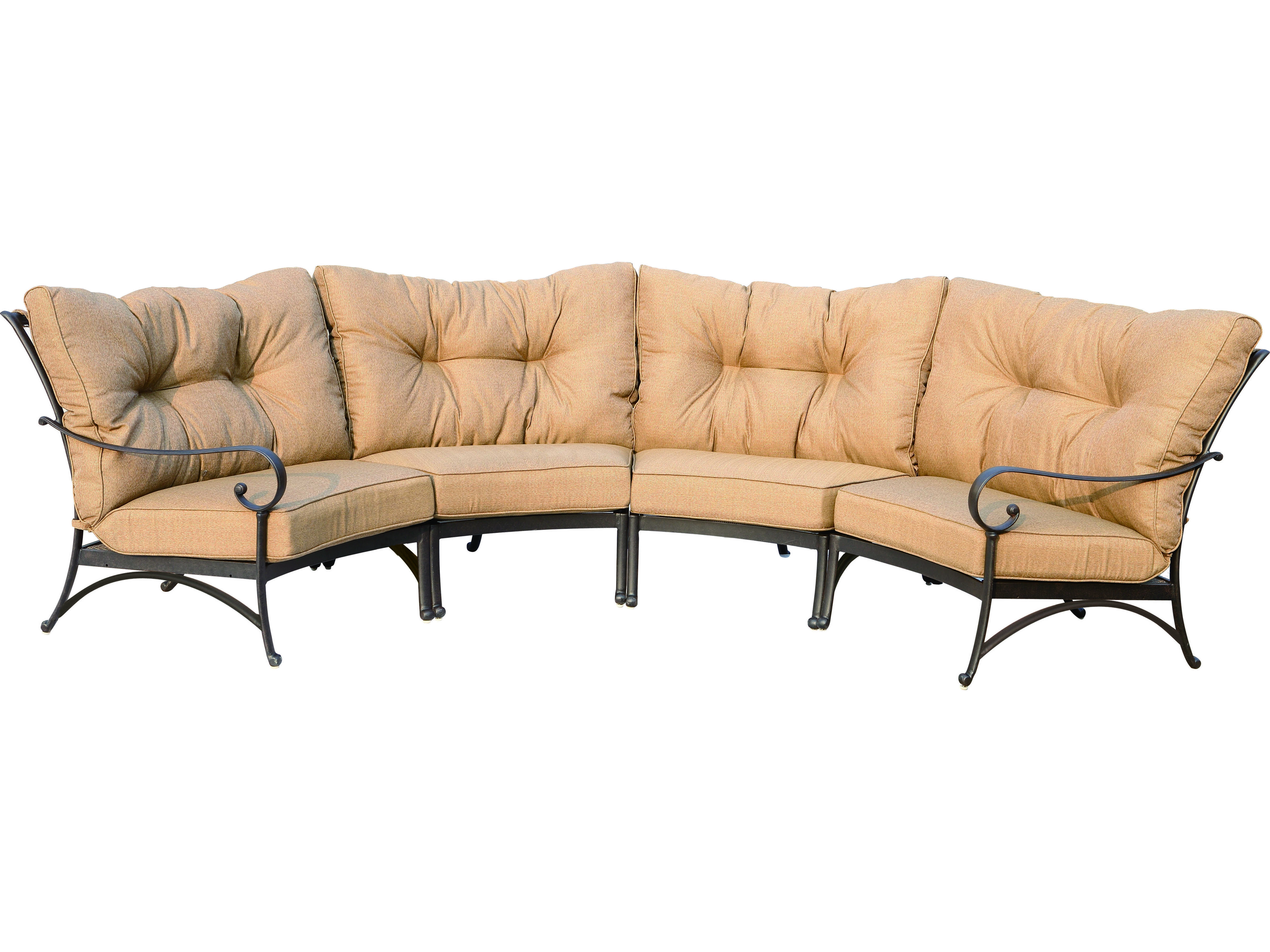 Darlee Outdoor Living Santa Anita Cast Aluminum Antique Bronze 4 Piece