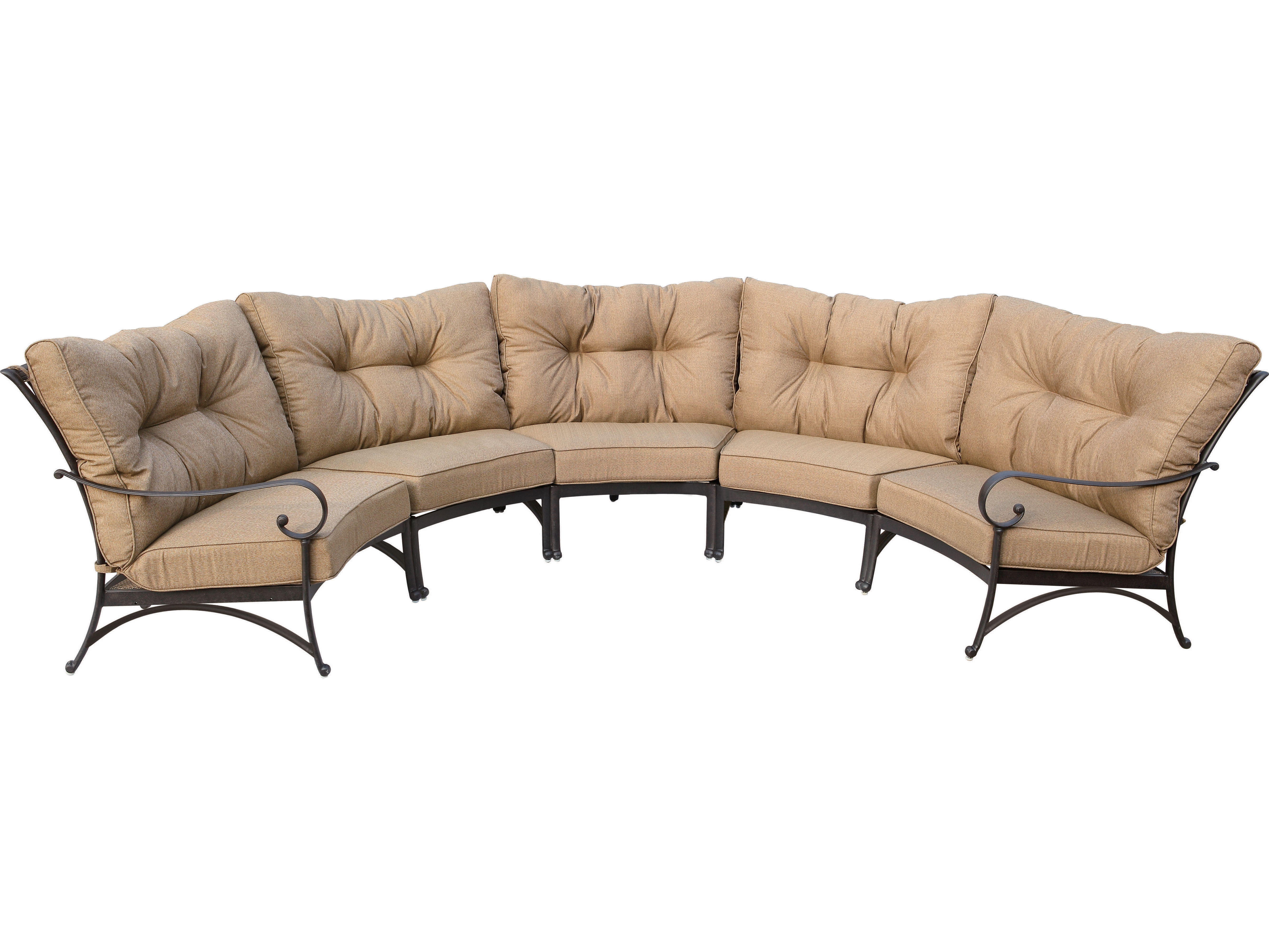 Darlee Outdoor Living Santa Anita Cast Aluminum Antique Bronze 5 Piece