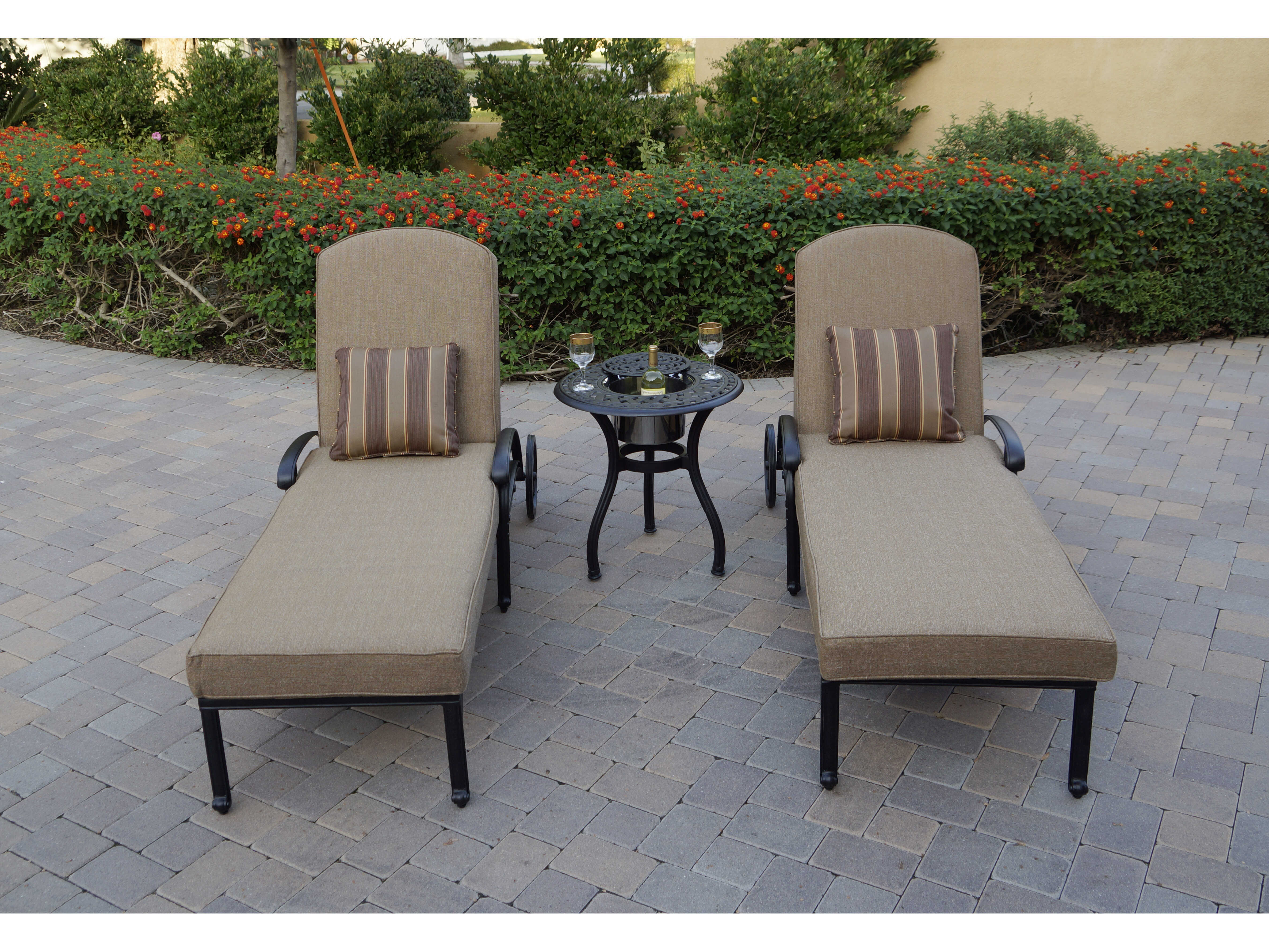 Darlee Outdoor Living Elisabeth Cast Aluminum Antique Bronze 3 Piece