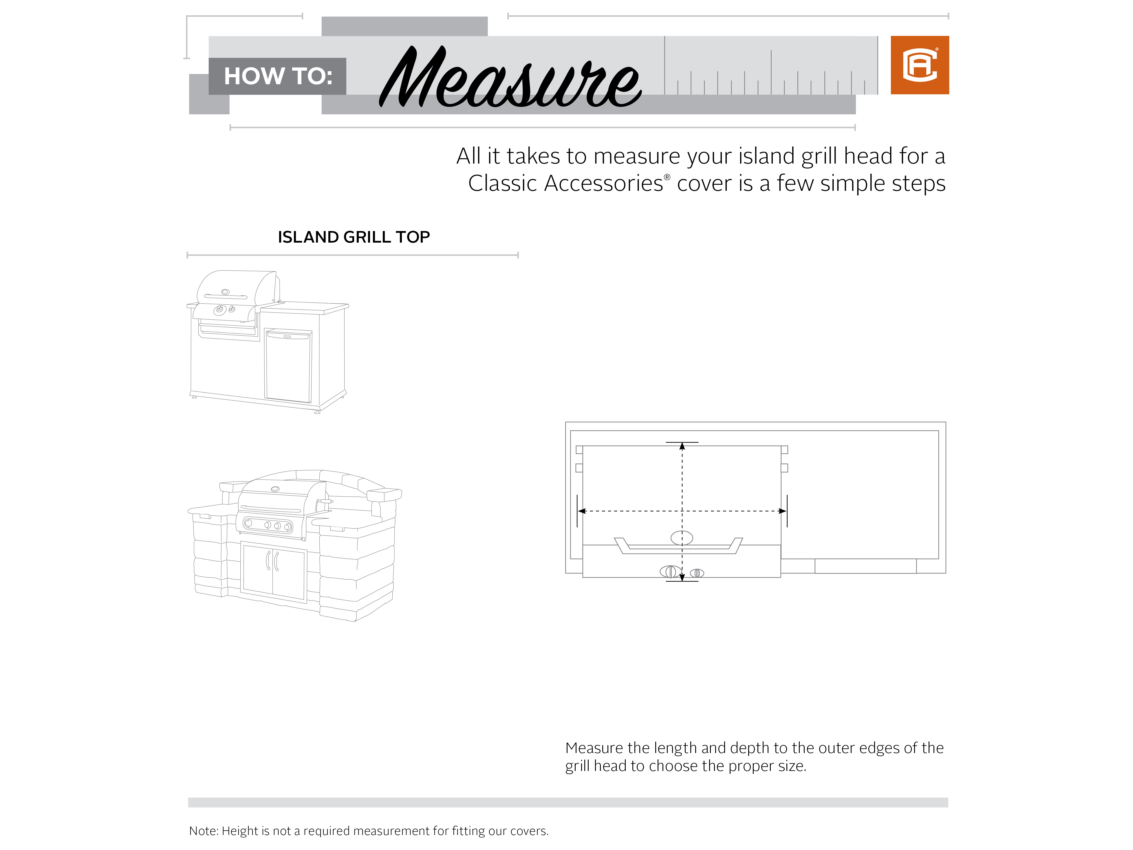 Duck Covers Ravenna Black 38 Inch Small Built in Grill Top Cover