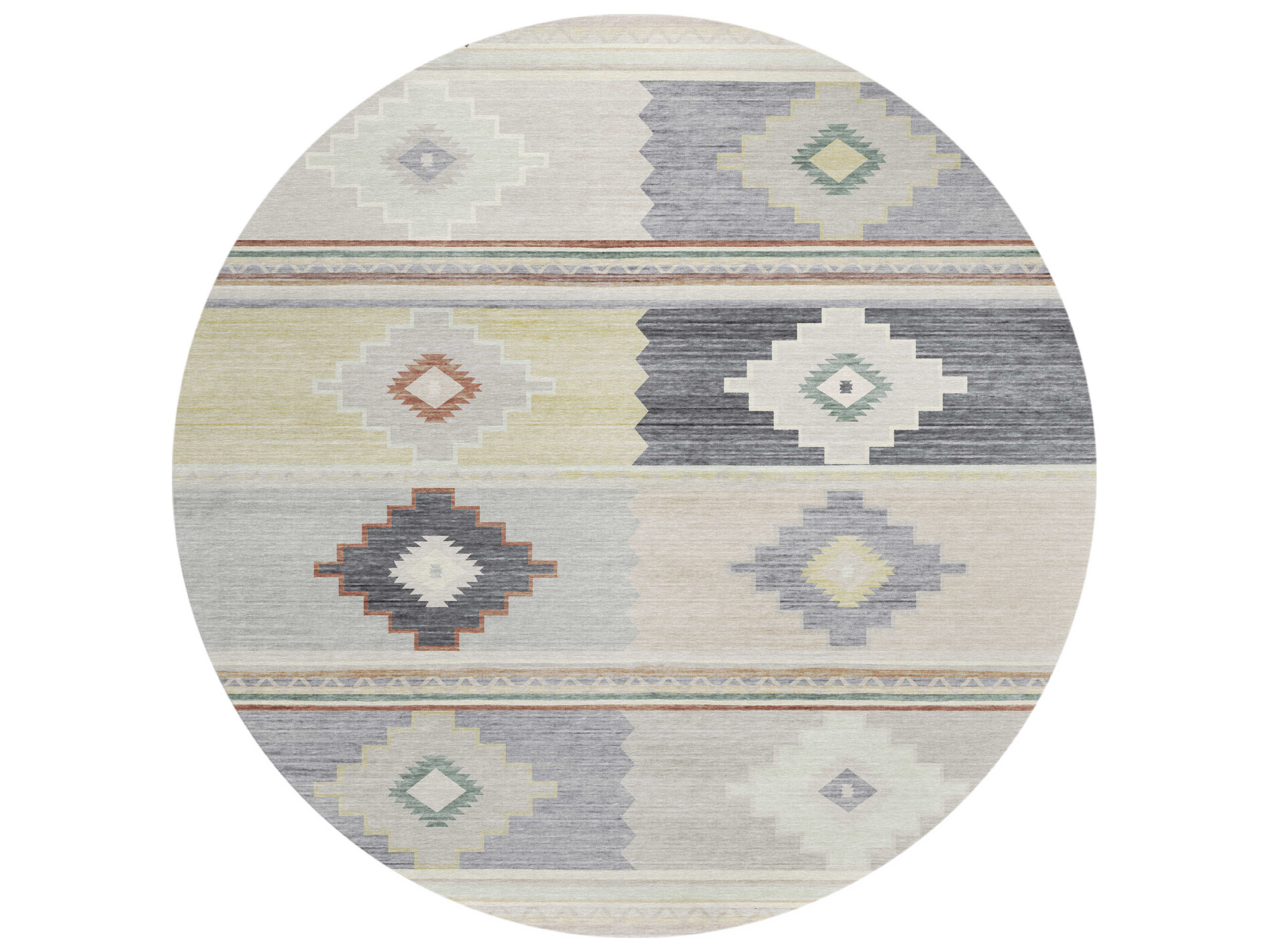 Dalyn Sonora Geometric Area Rug DLASO31GRAYROU
