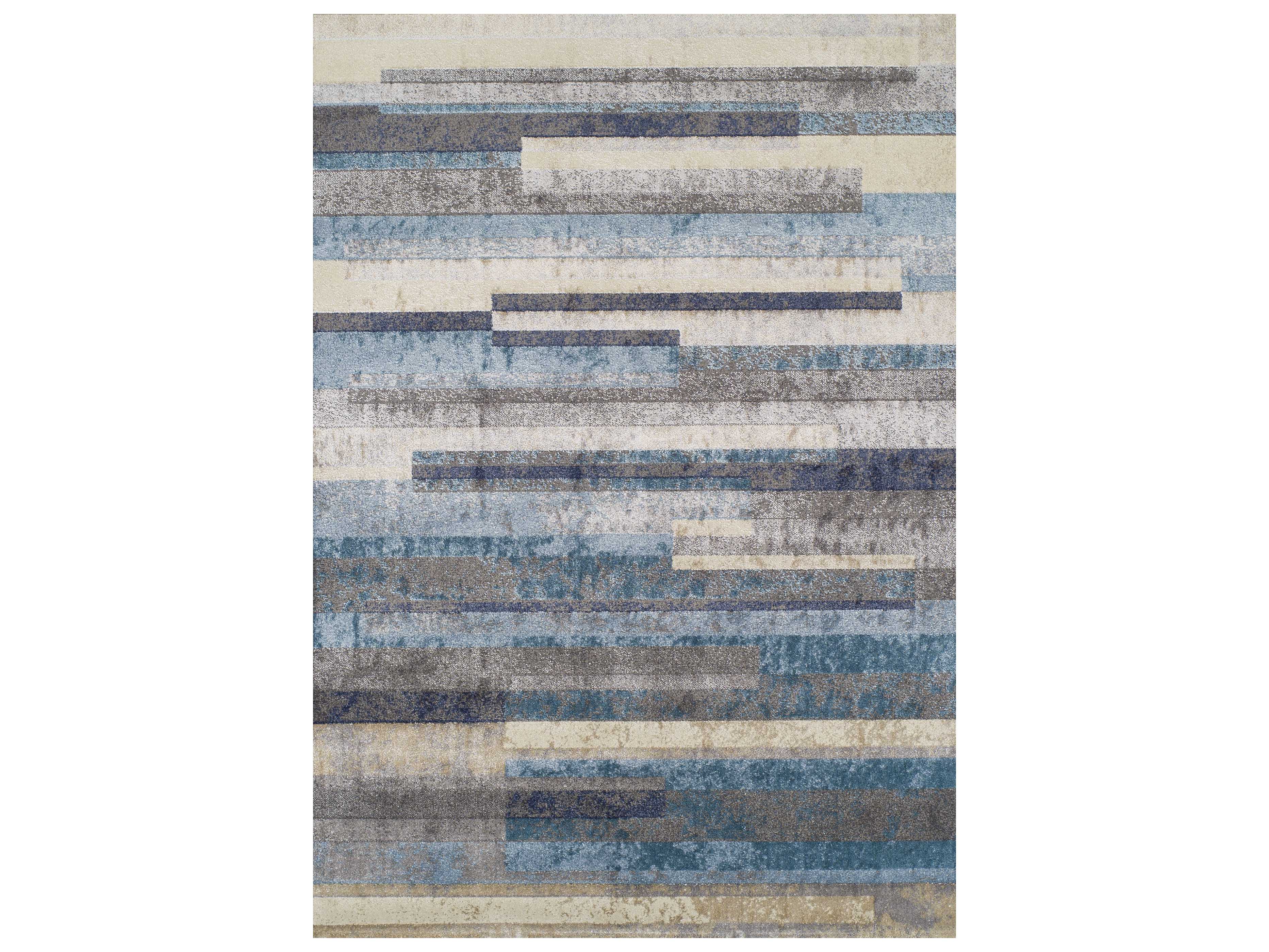 Dalyn Lavita Linen, Pewter, Navy, Teal & Taupe Rectangular Area Rug