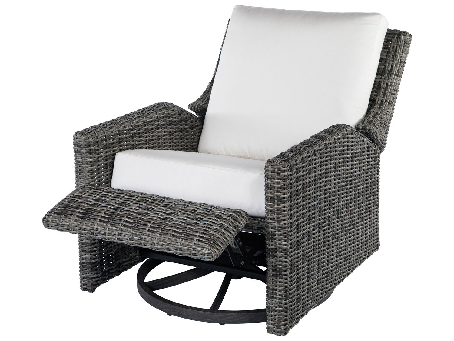 Ebel Avallon Wicker Swivel Recliner Outdoor Patio Lounge Chair EBL207