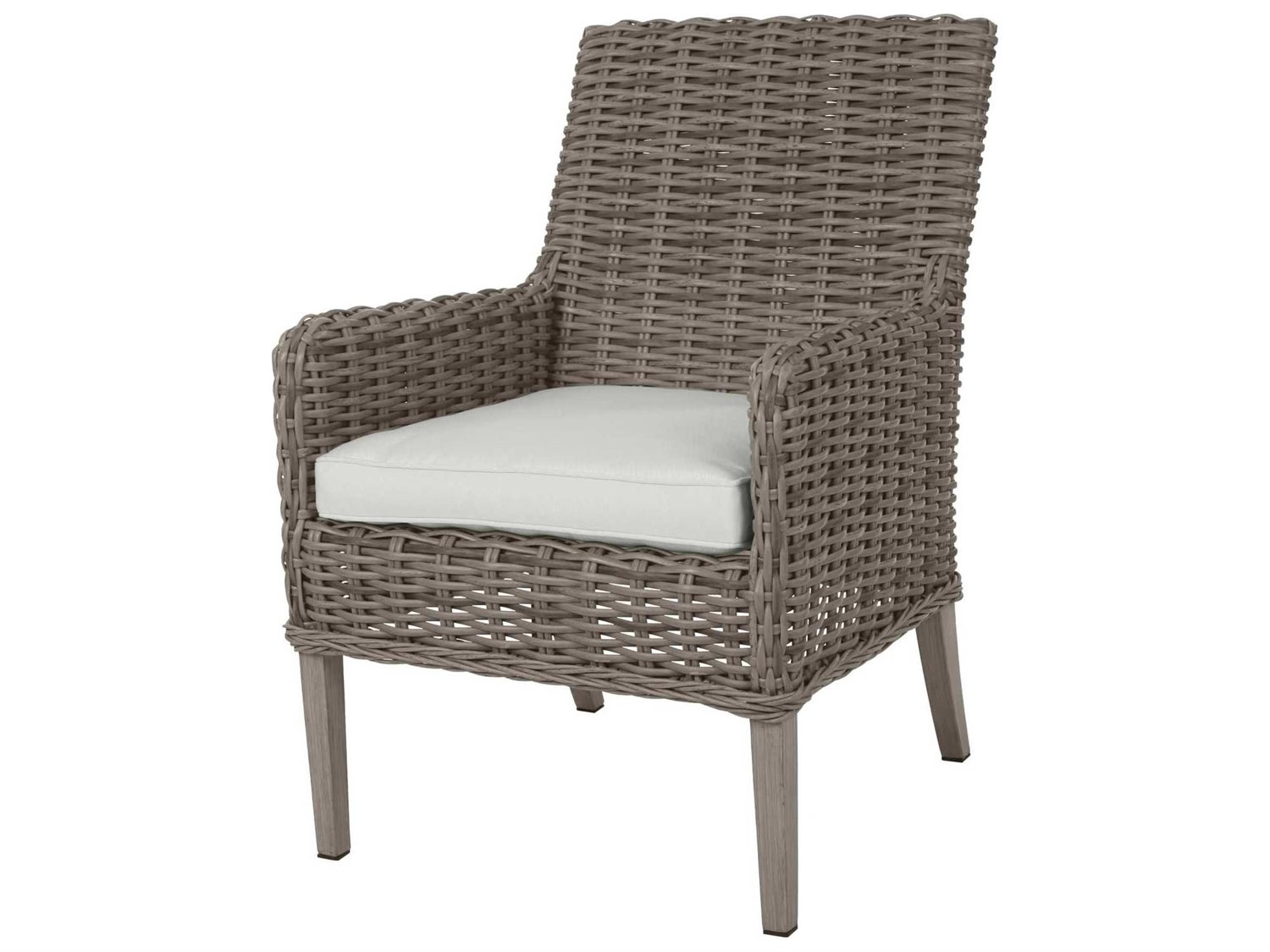 Ebel Laurent Wicker Outdoor Patio Dining Arm Chair EBL290