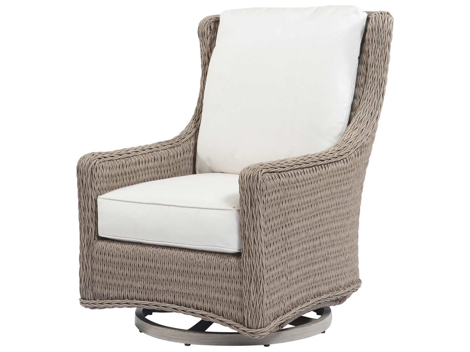 Ebel Geneva Wicker Fire Pit Lounge Set EBLGNVAFRPTLNGSET1