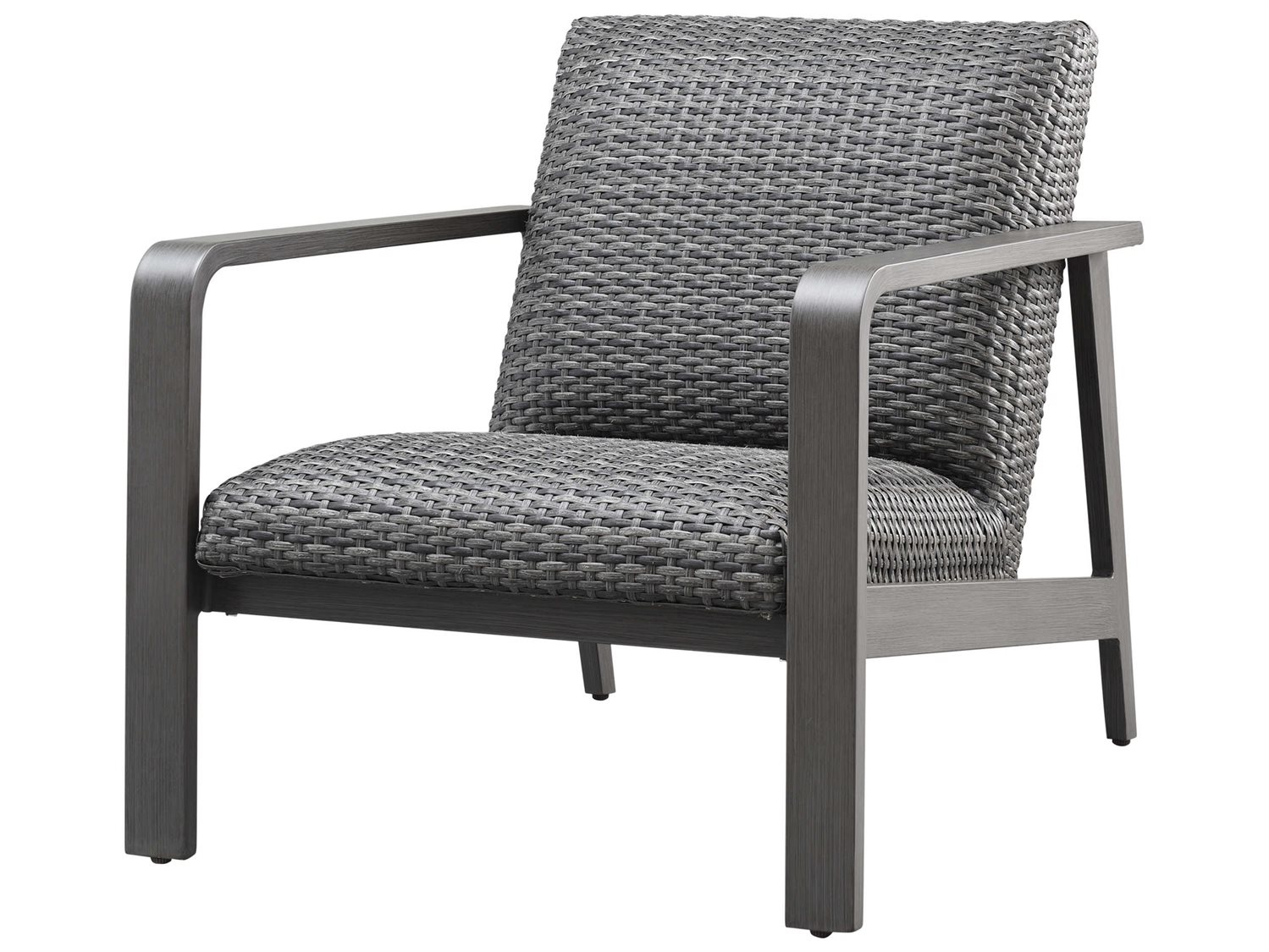 Ebel Canton Padded Wicker Aluminum Outdoor Lounge Chair EBL800CAN