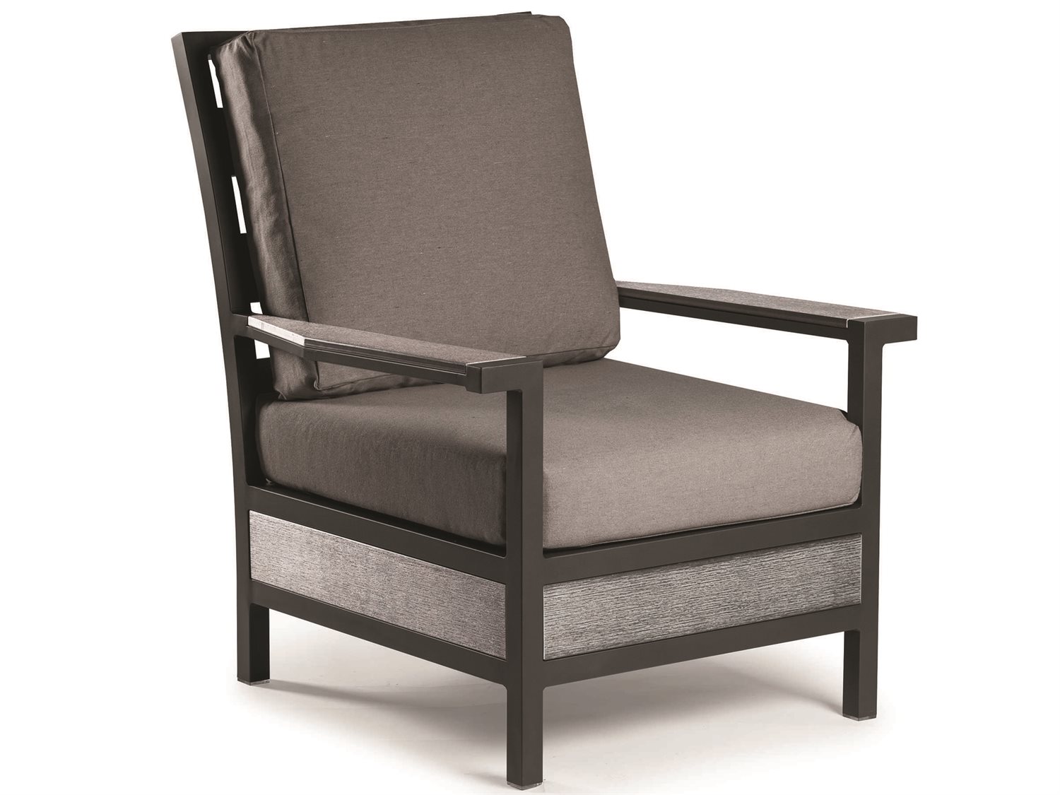Eddie Bauer Adventure Matte Charcoal/ Driftwood Aluminum Cushion Lounge