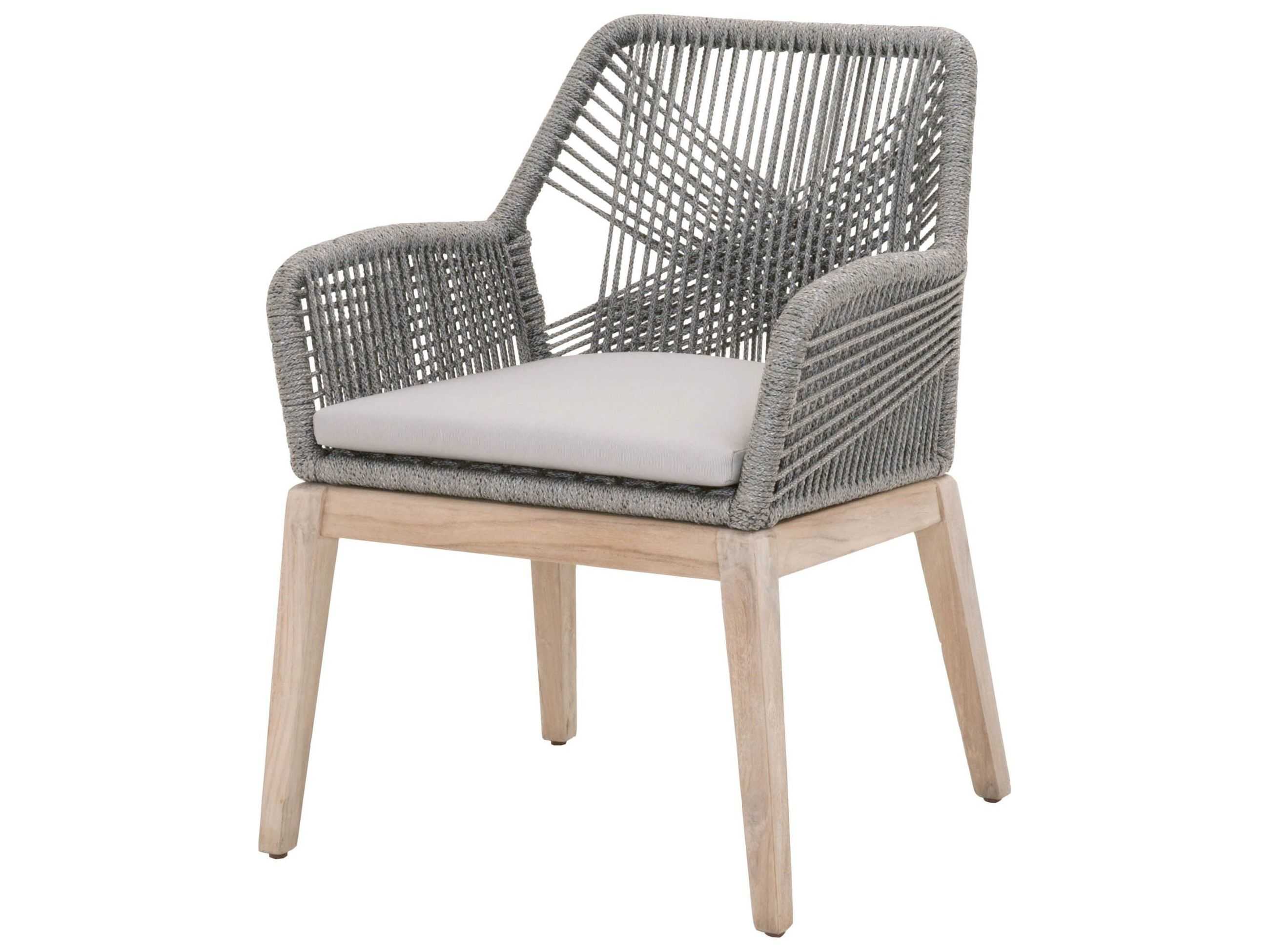 Essentials for Living Outdoor Woven Platinum / Smoke Gray Cushion