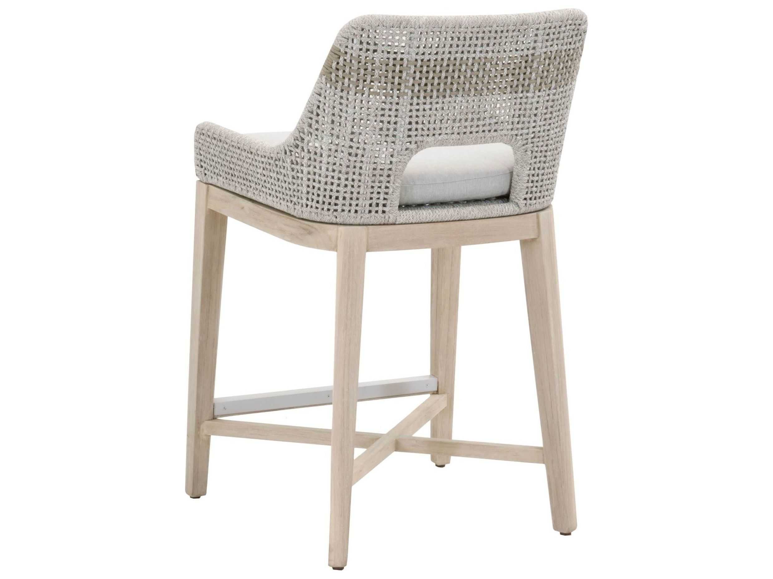 Essentials for Living Outdoor Woven Rope Taupe & White Flat / Pumice