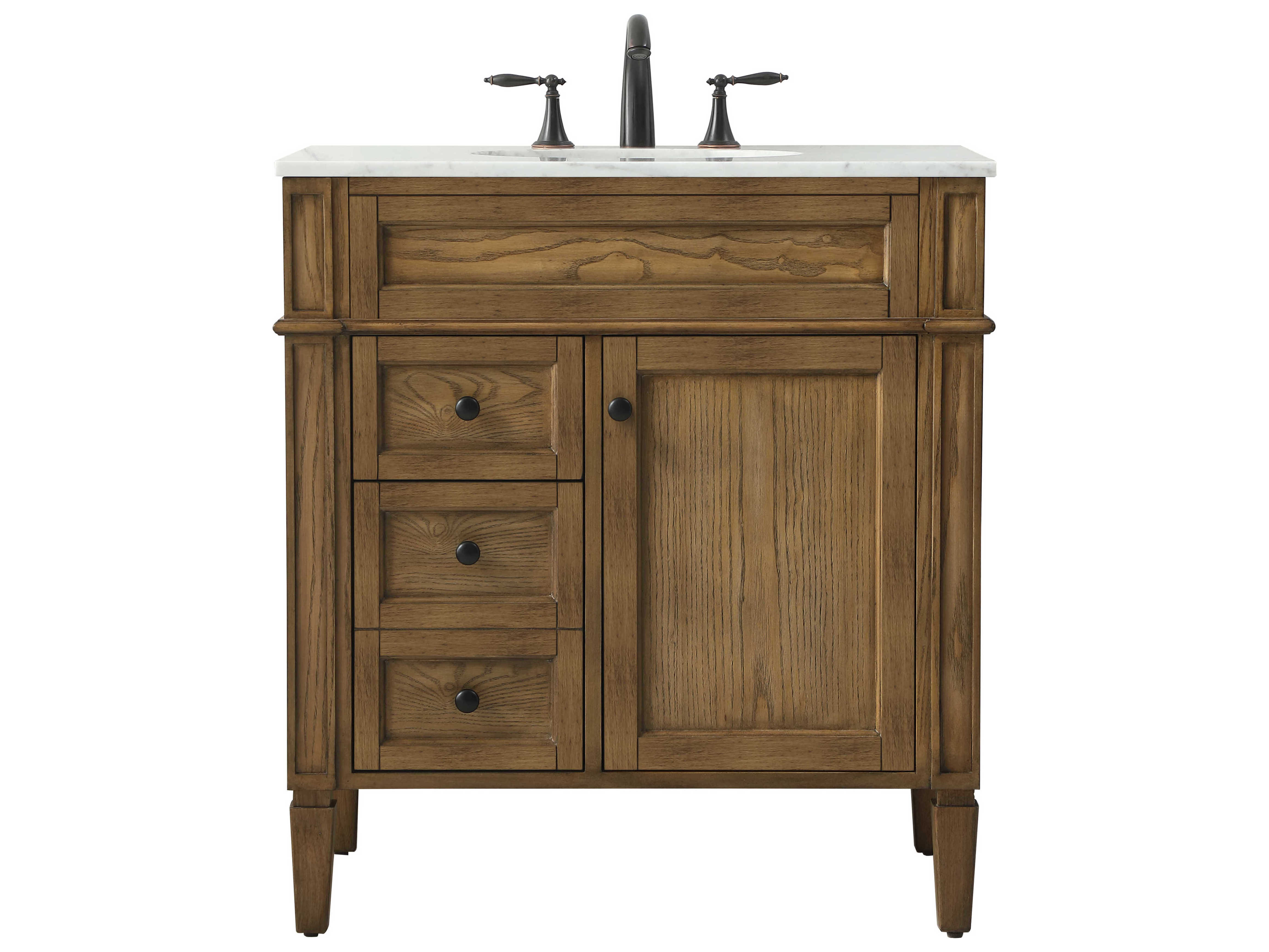 Elegant Lighting Park Avenue Driftwood 32'' Vanity EGVF12532DW