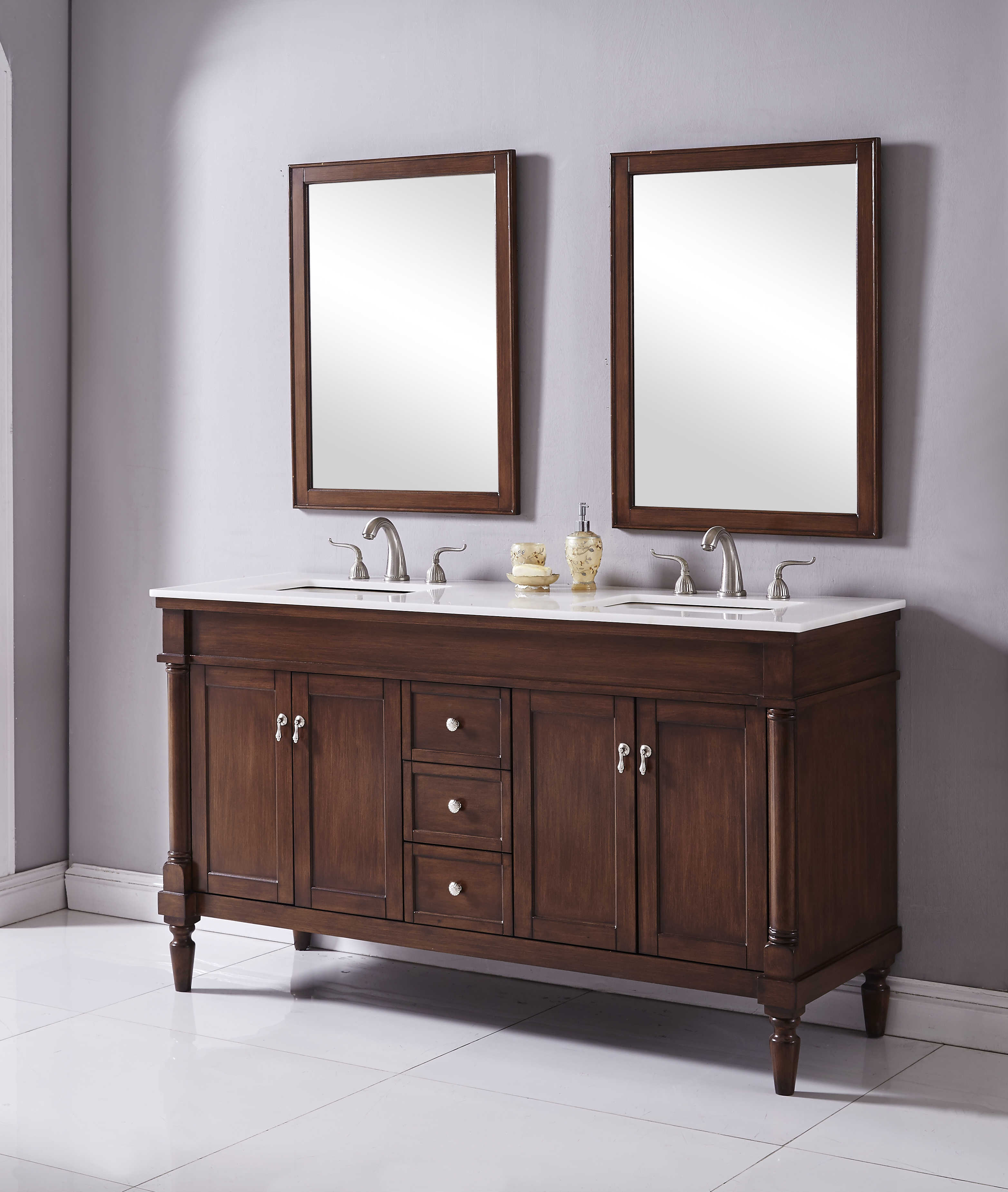 Elegant Lighting Lexington Walnut 60'' Vanity EGVF13060DWT