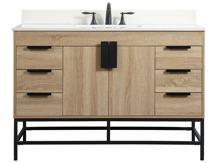 Elegant Lighting Eugene Mango Wood 48'' Vanity with Backsplash