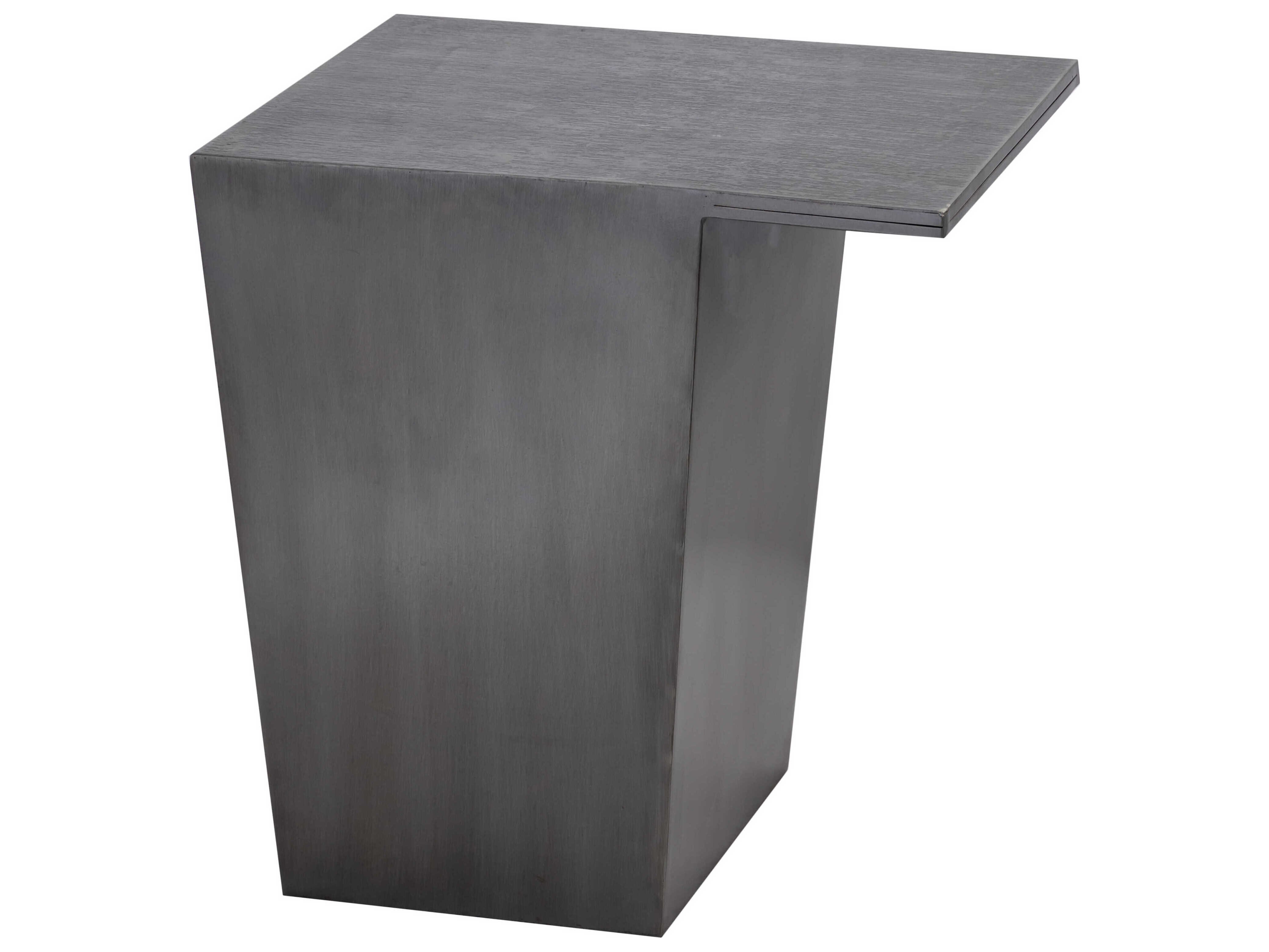 Elk Home 19" Rectangular Metal Antique Zinc End Table EKH089510510