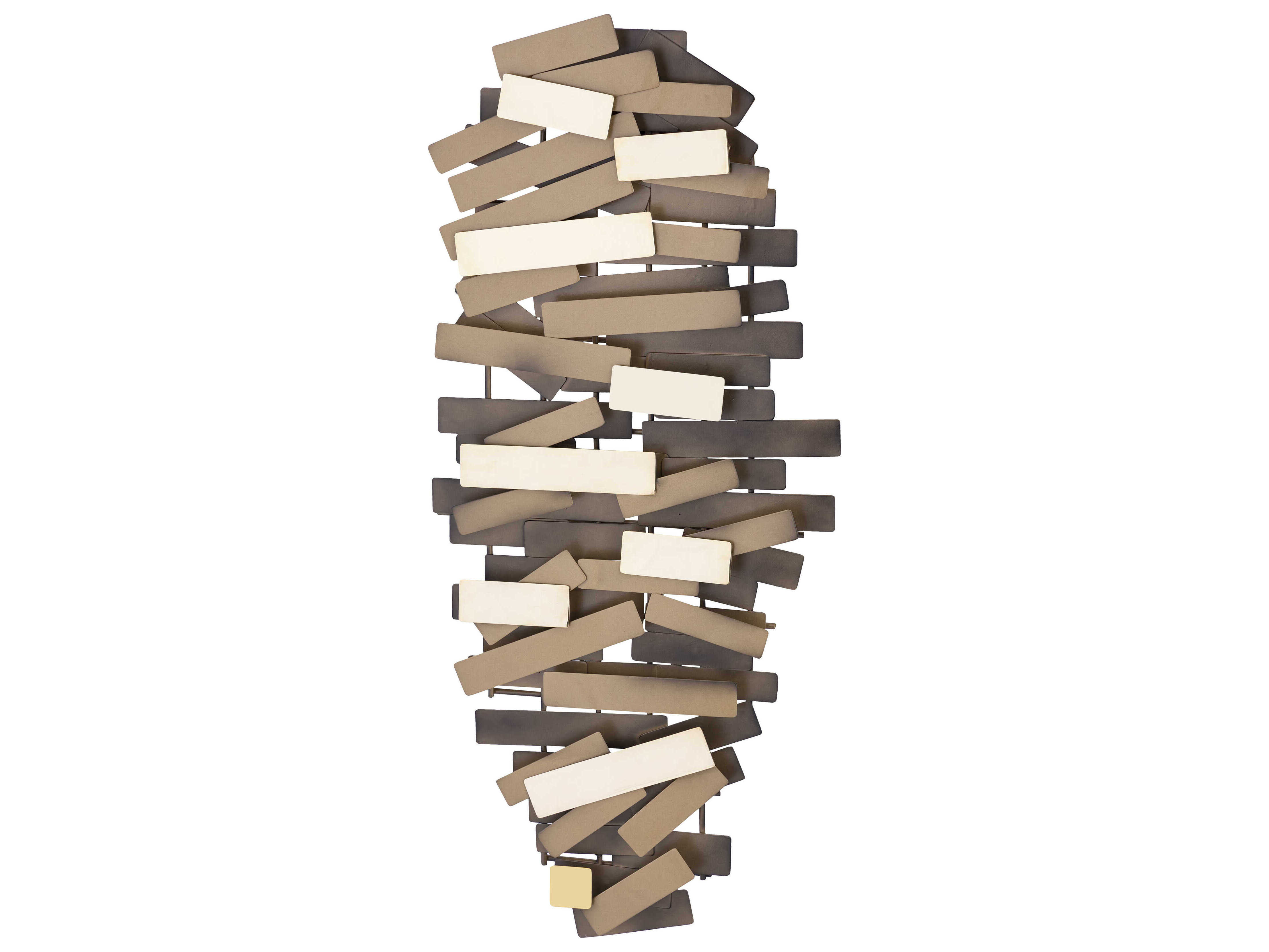 Elk Home Bond Dimensional Antique Brass Metal Wall Art EKH089610541