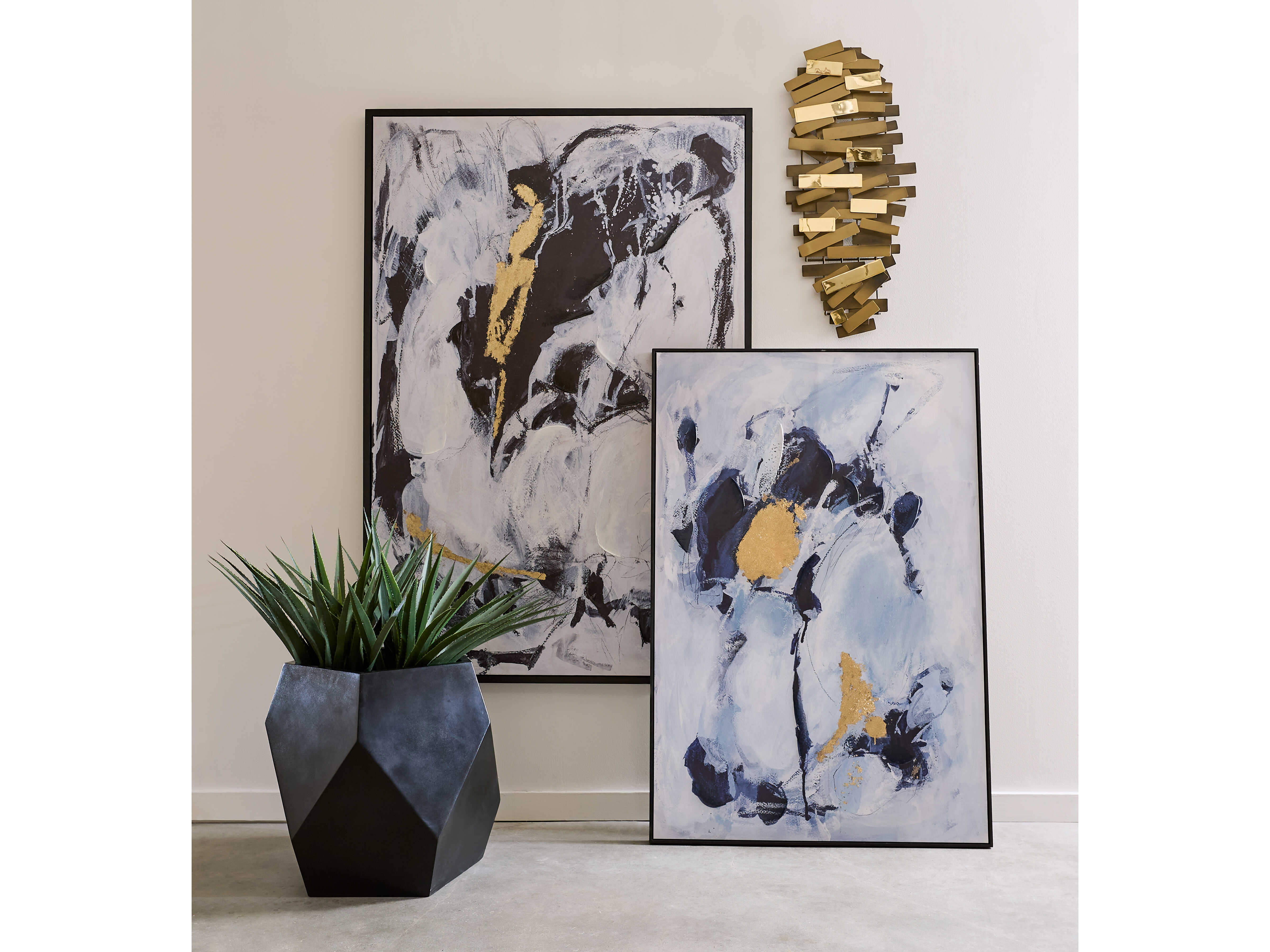 Elk Home Bond Dimensional Antique Brass Metal Wall Art EKH089610541