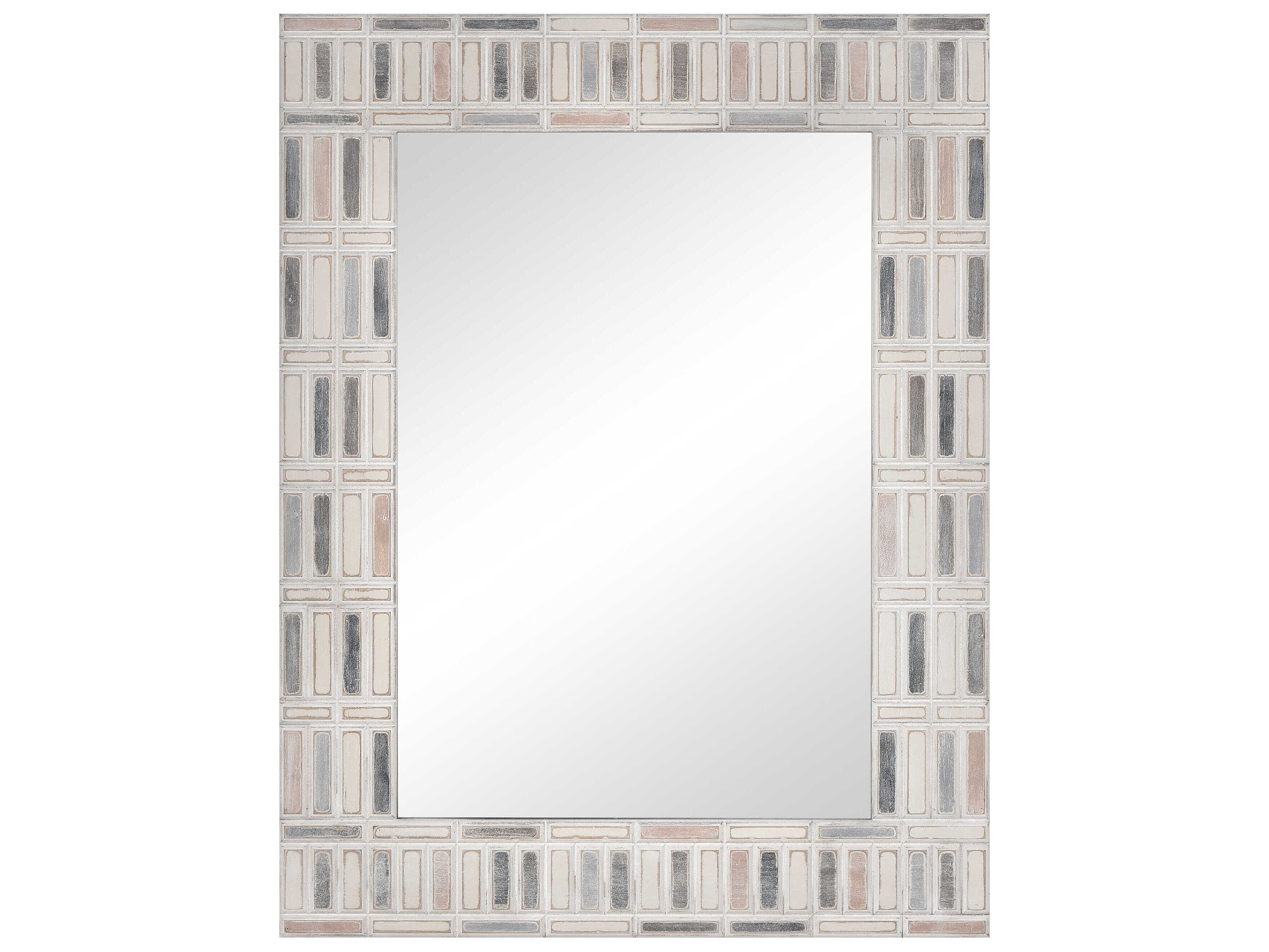 Elk Home Derse Ivory / Multicolor 32''W x 41''H Rectangular Wall Mirror EKS003611288