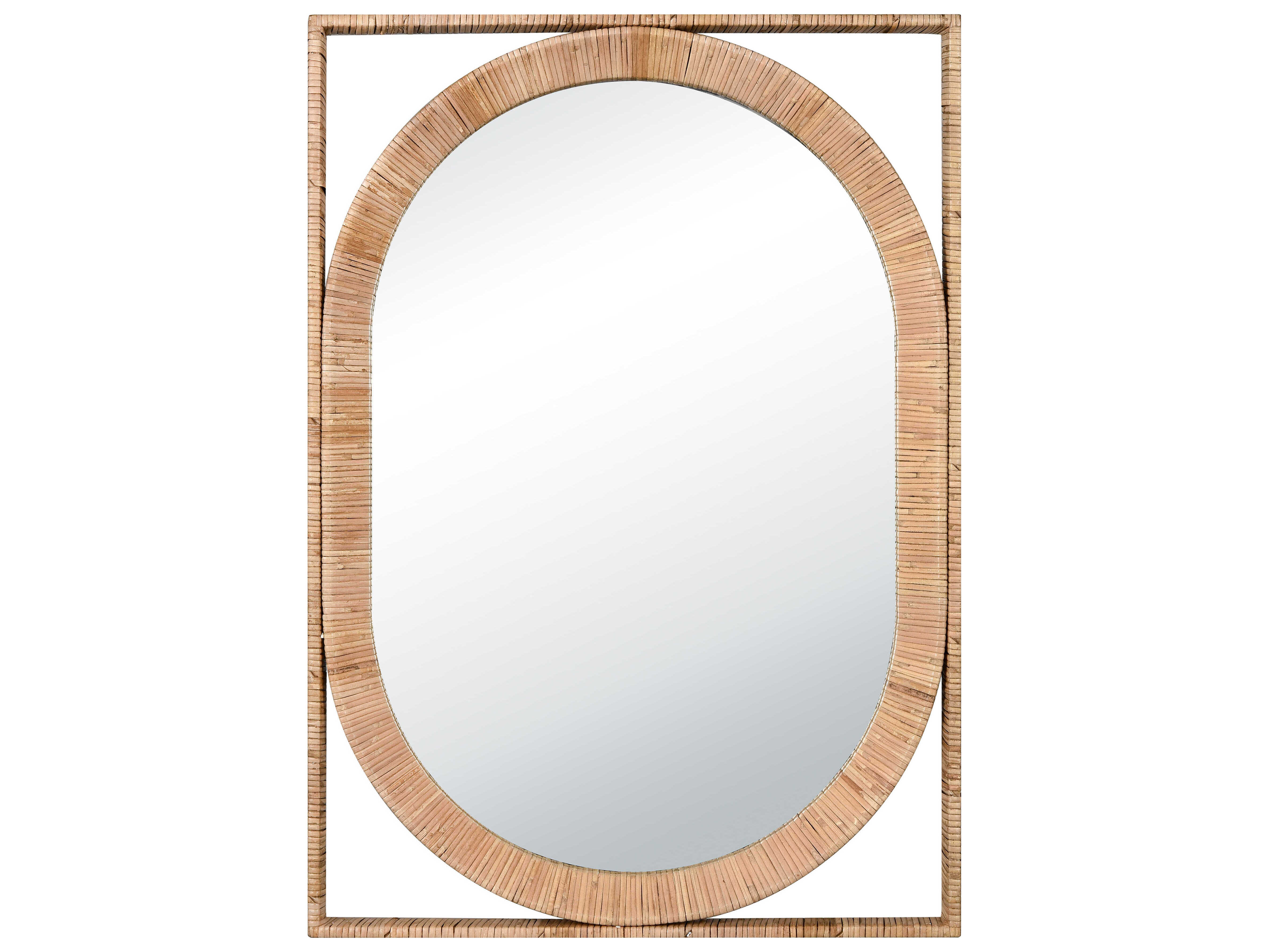 Elk Home Baarlo Natural 24''W x 34''H Rectangular Wall Mirror EKS00368229