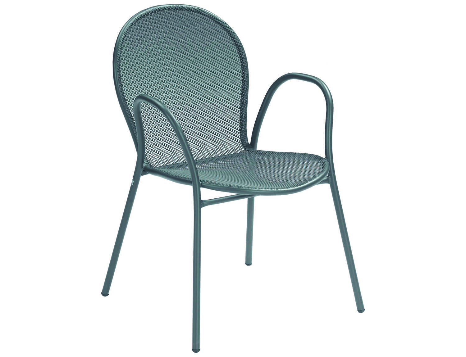 EMU Ronda Steel Heavy Duty with Stretchers Stacking Arm Chair EM116HD