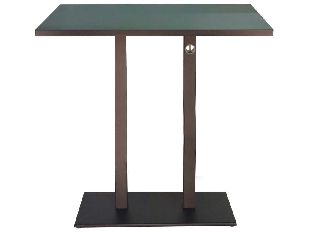 EMU Lock Steel 48 x 32 Rectangular Bar Table EM474KH