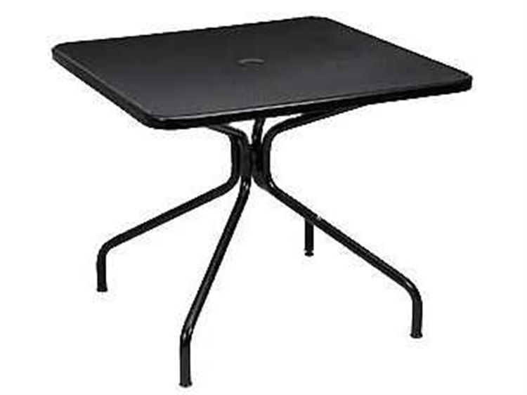 EMU Cambi Steel 36 Square Dining Table with Umbrella Hole 802