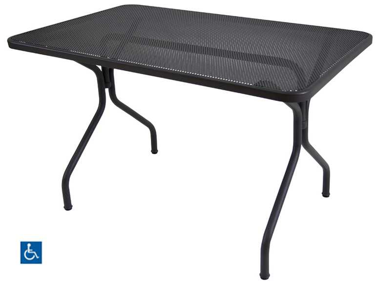 EMU Cambi Steel ADA Rectangular Table EM836