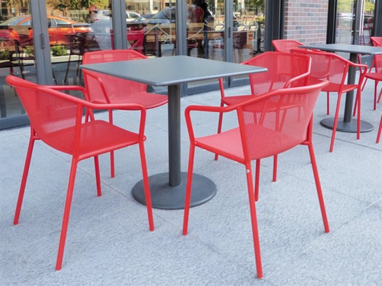EMU Bistro Steel Square Patio Bistro Table EM901