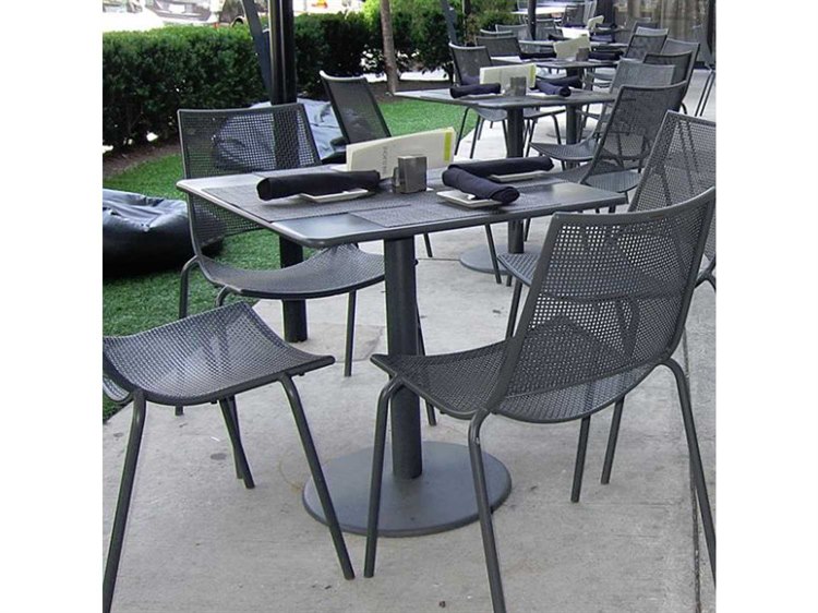EMU Bistro Steel Square Patio Bistro Table EM901