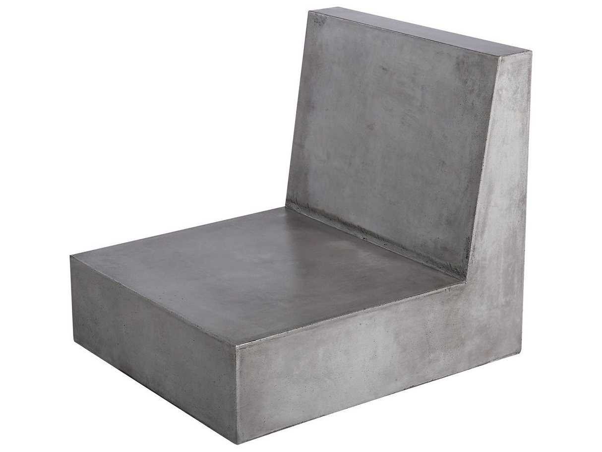 Elk Outdoor Lannister Polished Concrete Lounge Chair (Sold in 2) EO157049