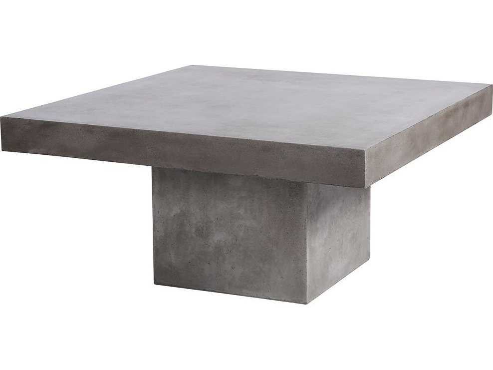 Elk Outdoor Millfield Polished Concrete 43'' Wide Square Coffee Table