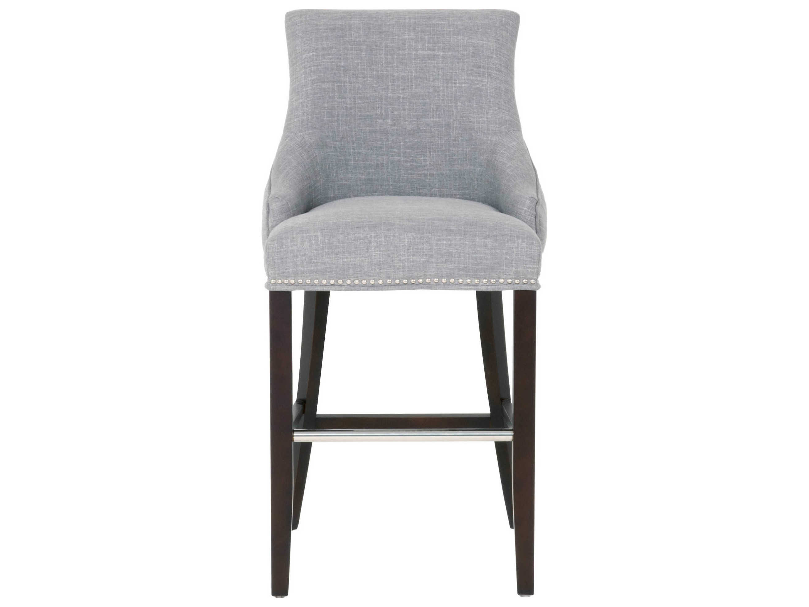 Essentials for Living Villa Smoke / Espresso Side Bar Height Stool