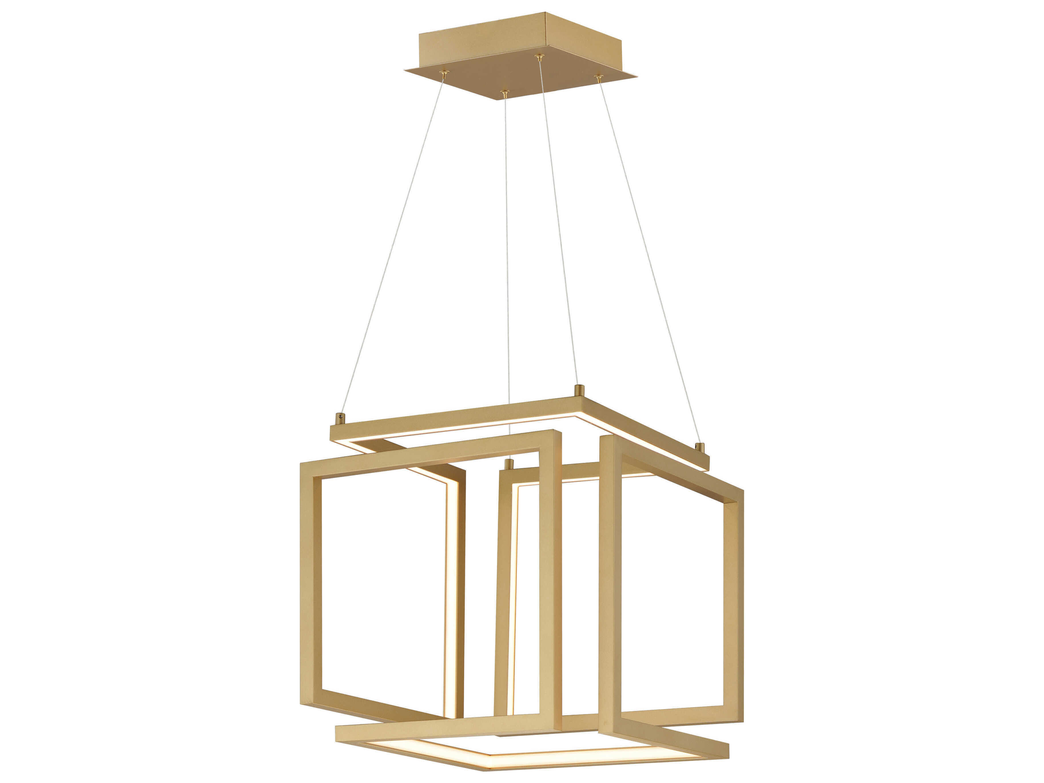 ET2 Penrose 16" 1Light Gold LED Geometric Pendant ET2E21262GLD