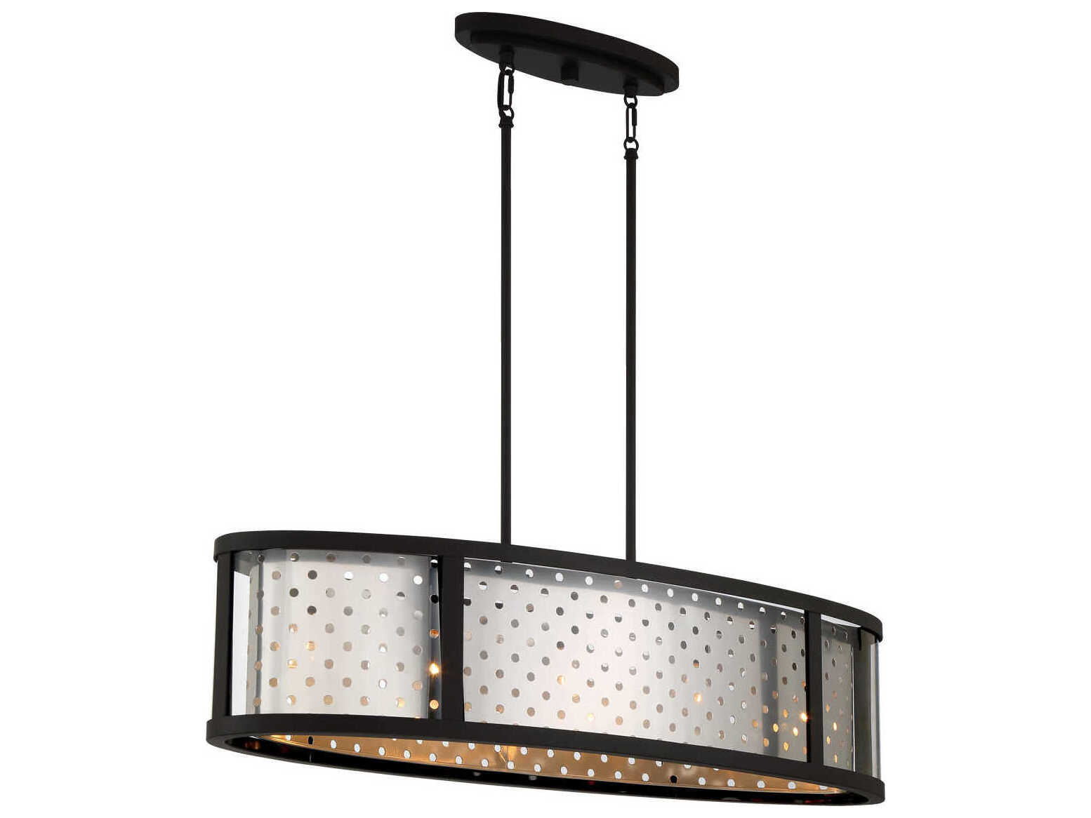 Eurofase Grado 38" 5Light Chrome Island Pendant EUL39417015