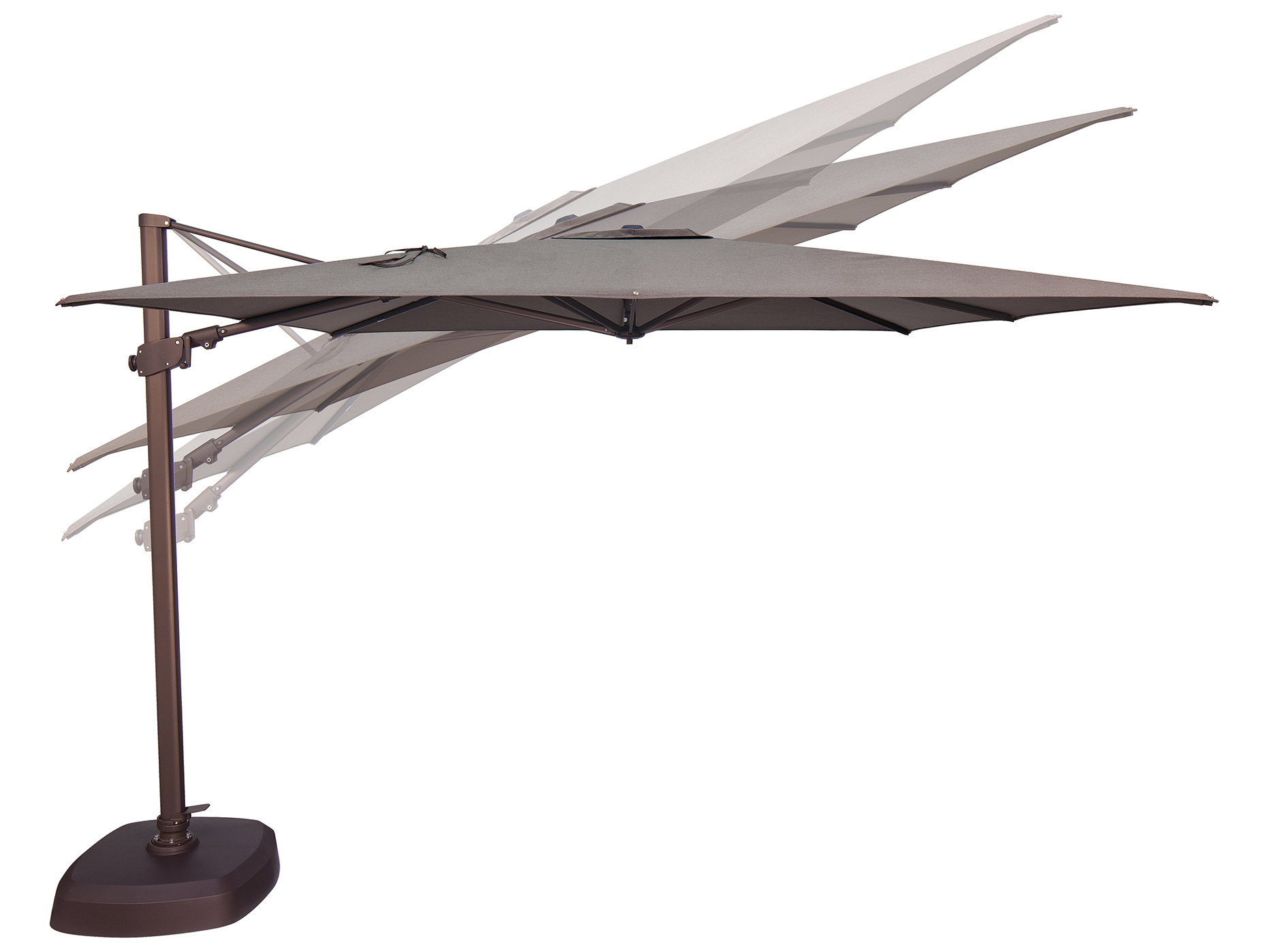 Treasure Garden 10 Foot AG25TSQR Square Cantilever Outdoor Patio