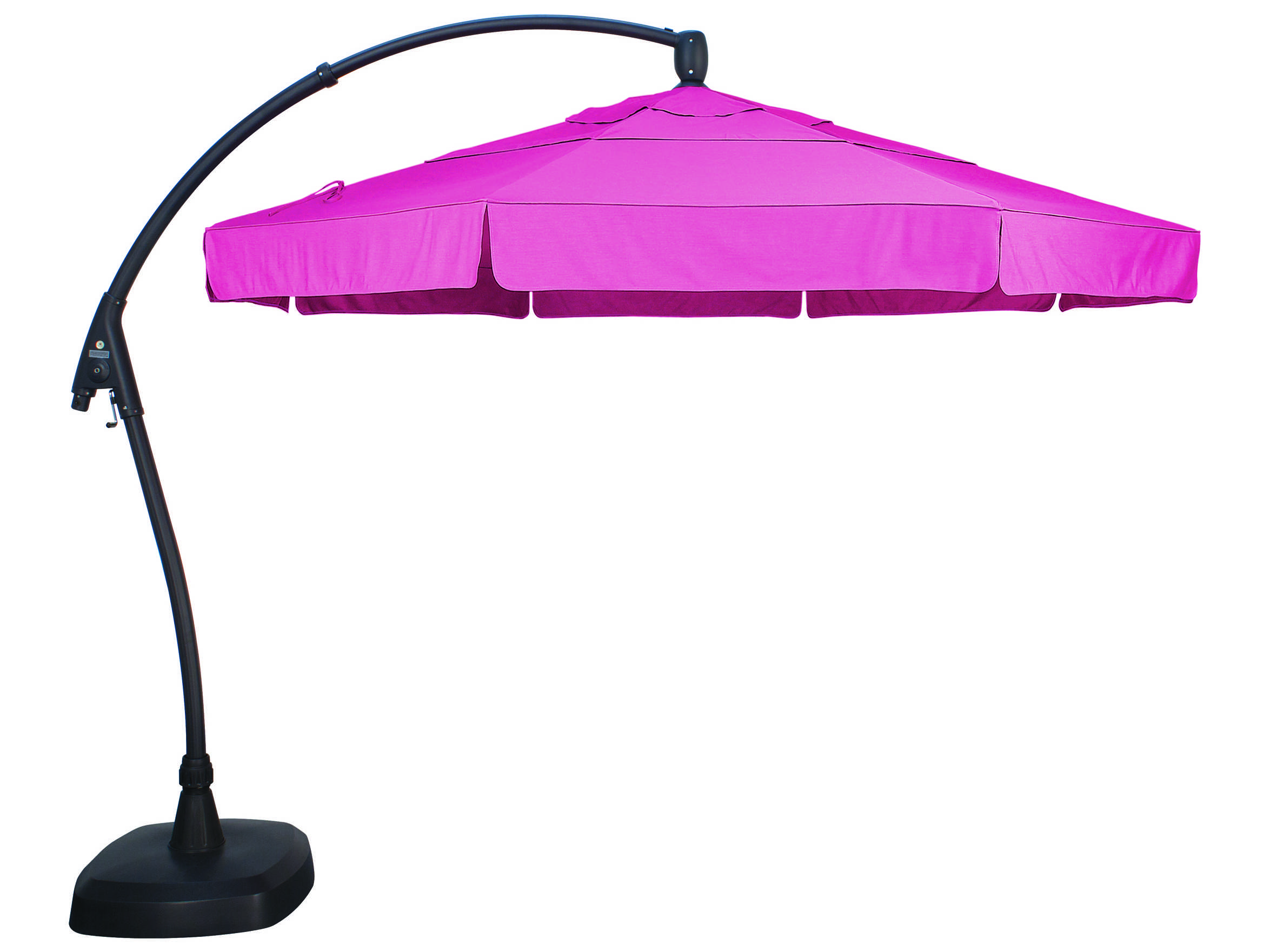 Treasure Garden 11 Cantilever Umbrella Treasure Garden Cantilever Aluminum 11' Crank Lift and Tilt Umbrella AG28