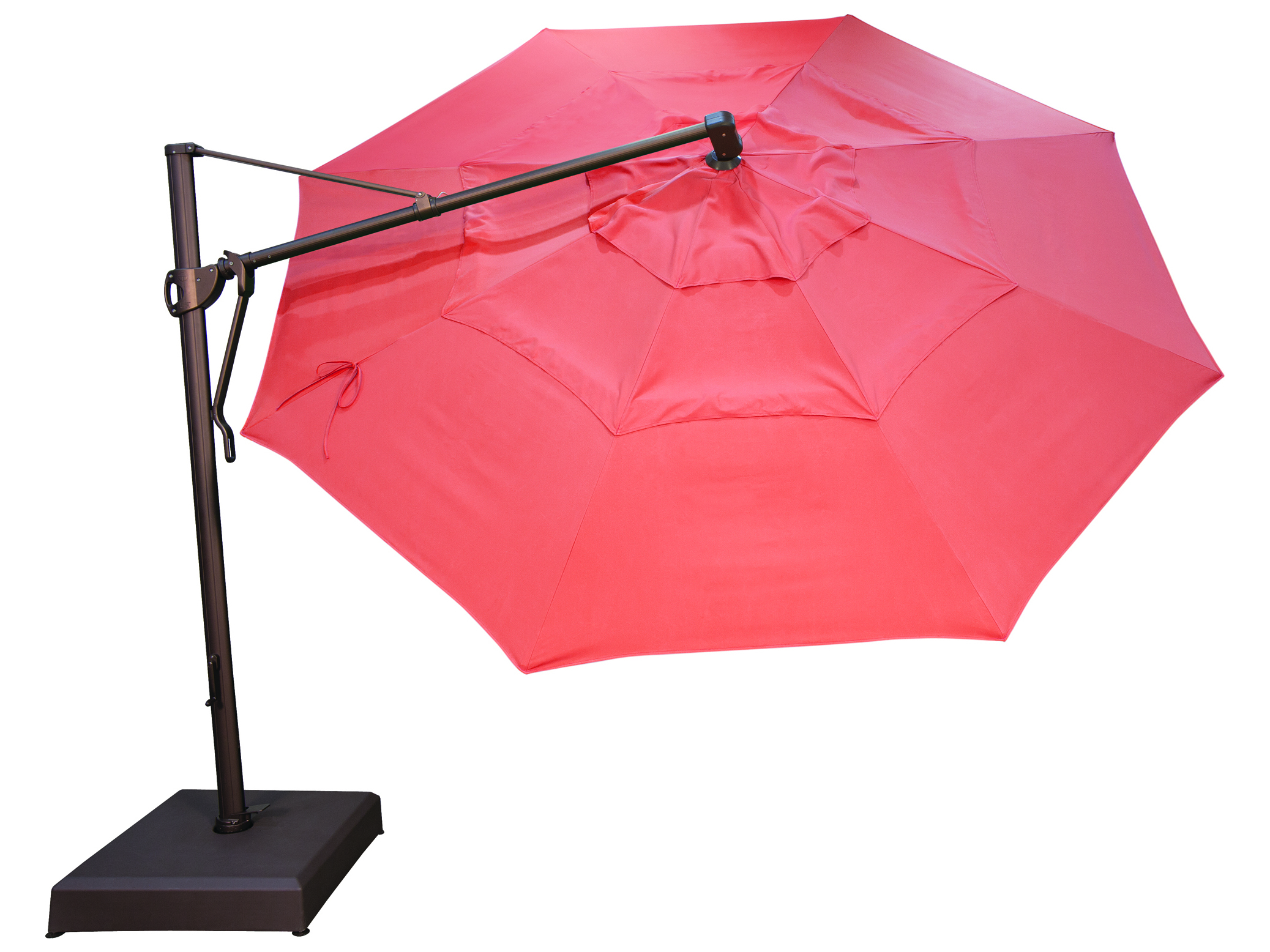 Treasure Garden 13 Ft Cantilever Umbrella Treasure Garden Cantilever Aluminum 13 Foot Wide Crank Lift Tilt & Lock