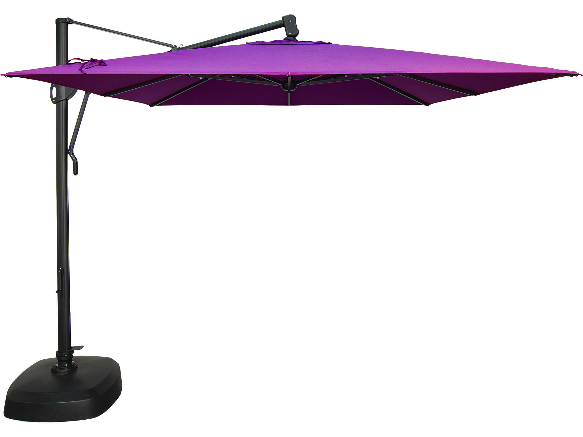 Treasure Garden 10 Cantilever Umbrella Treasure Garden Cantilever Aluminum 10 Foot Wide Crank Lift Tilt & Lock