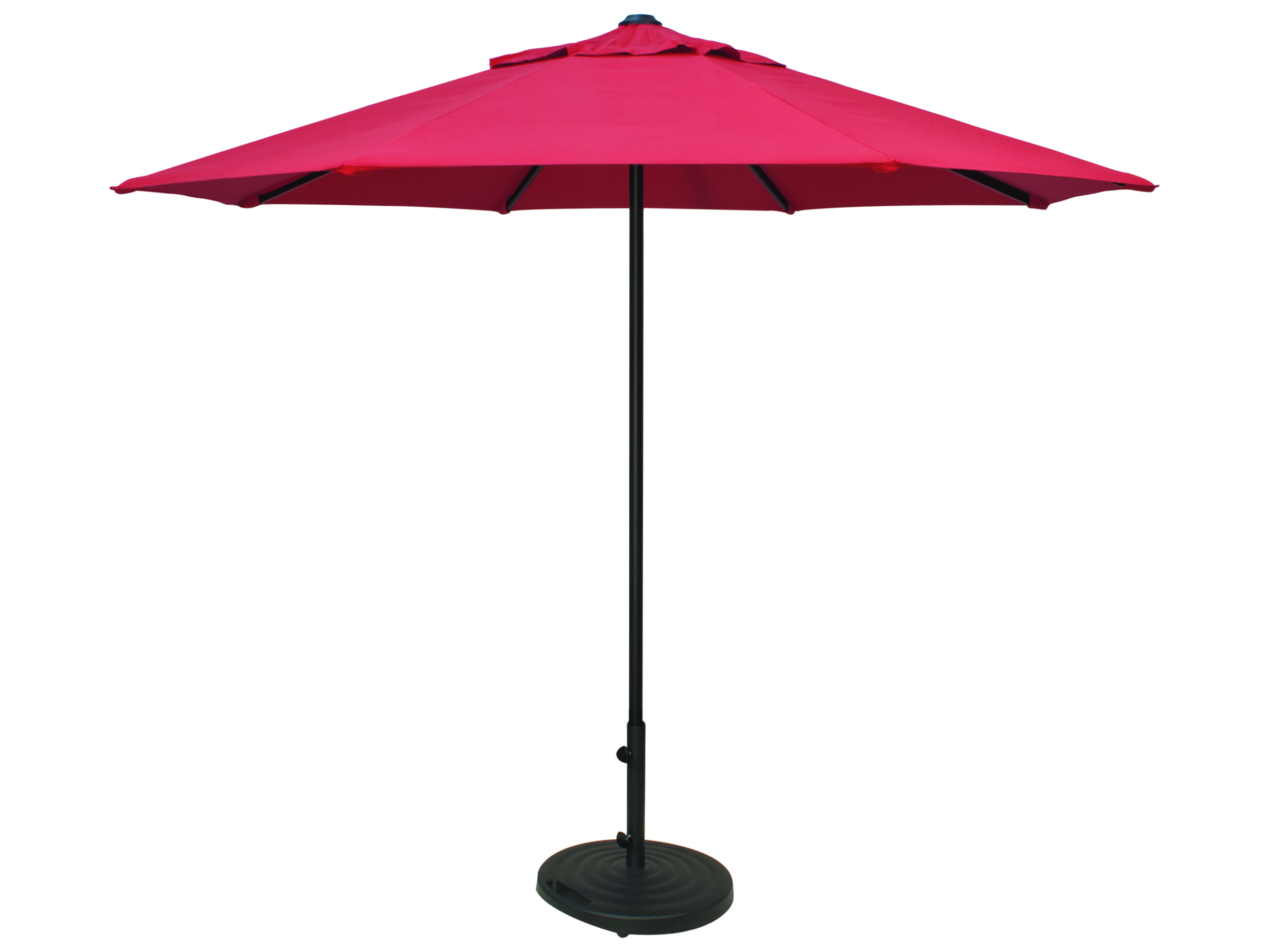 Treasure Garden Nonstock Sunbrella Commercial Aluminum 9 Octagon Push Up Lift Vented Umbrella Exucp409nonstock