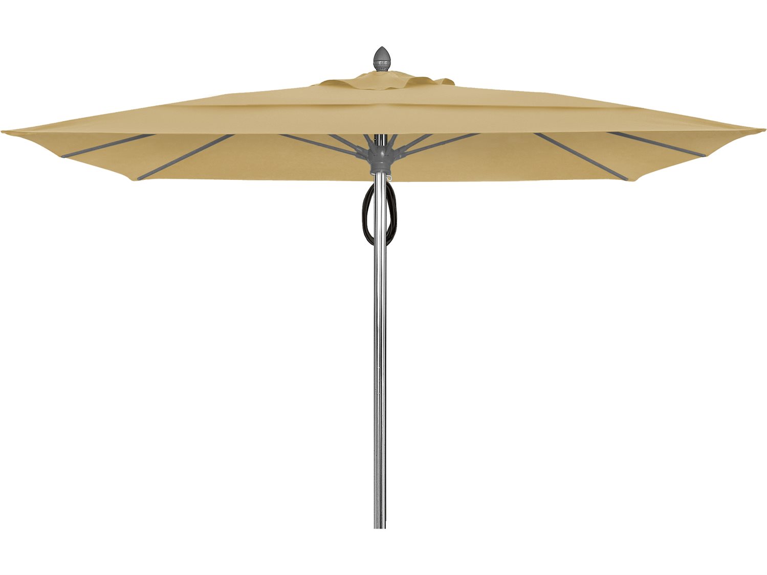 Fiberbuilt Umbrellas Prestige Riva 10' Pulley Lift No Tilt Patio