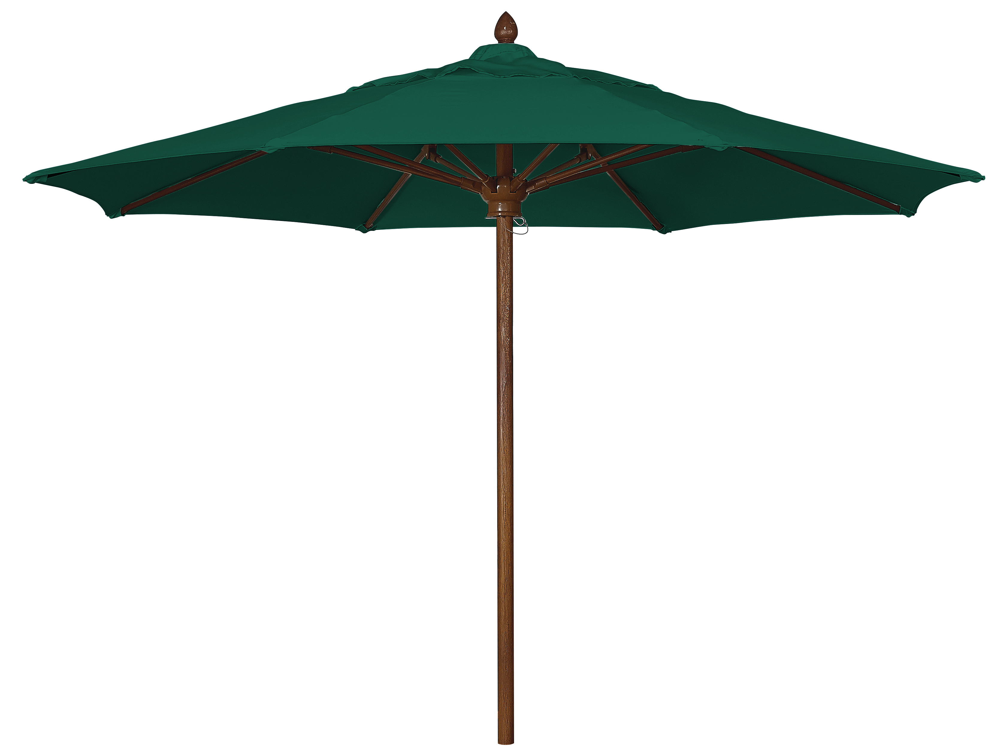Fiberbuilt Umbrellas Augusta FiberTeak 8'' Octagon Push Up Umbrella