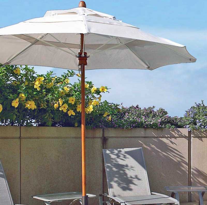 Fiberbuilt Bridgewater FiberTeak 8' Octagon Wood Umbrella 8BPU