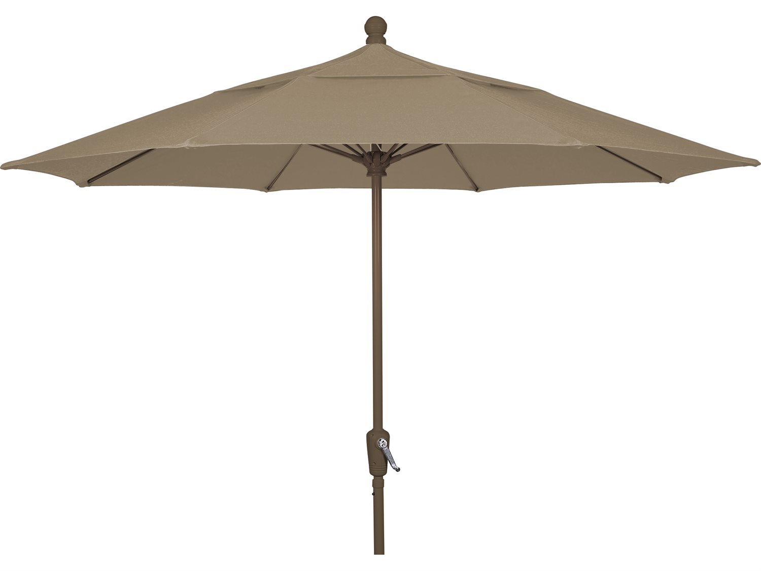 Fiberbuilt Umbrellas Terrace 9' Octagon Crank Lift Umbrella FB9TCR