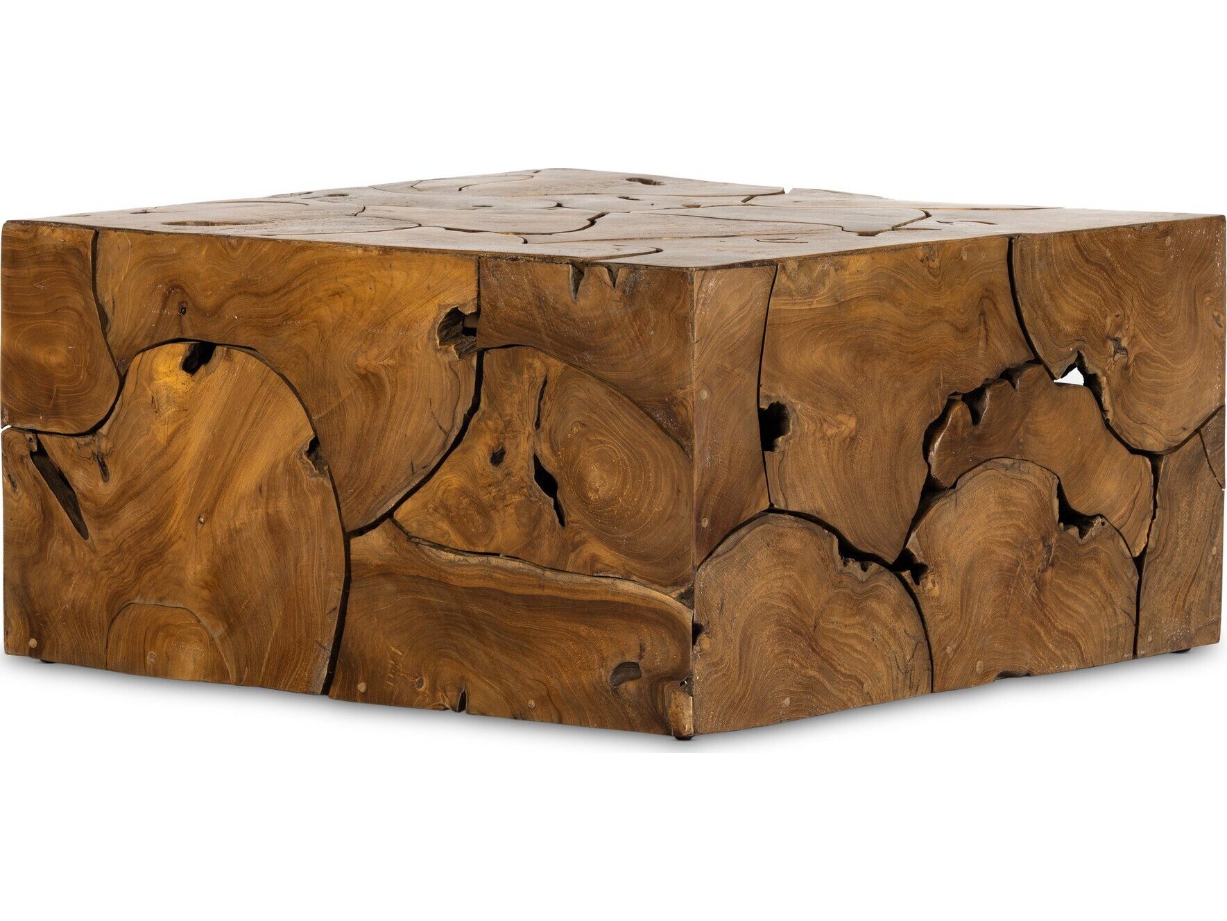 Four Hands Outdoor Providence Teak Root Square Coffee Table FHO233799001