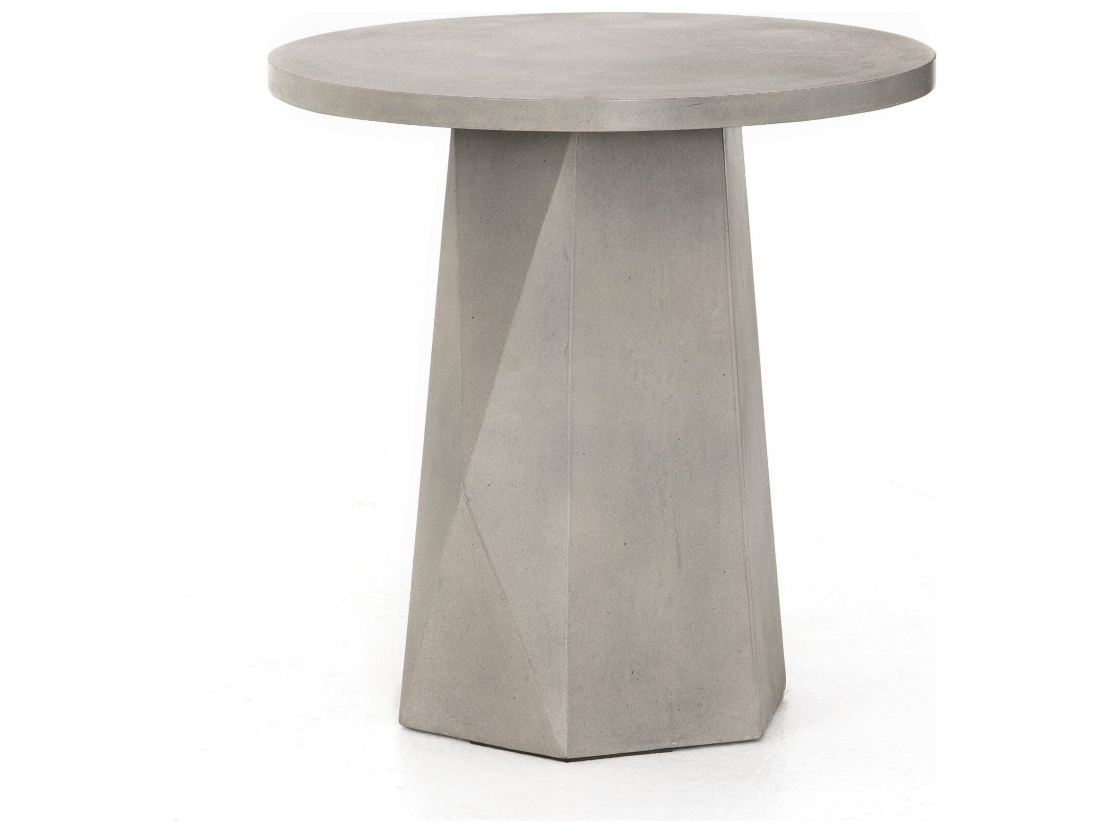 Four Hands Outdoor Thayer Concrete Round End Table FHOVTHY039