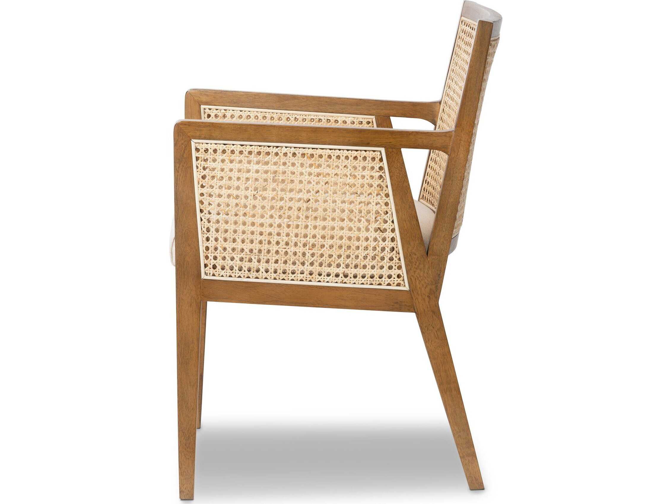 Four Hands Belfast Light Natural Cane / Toasted Parawood / Savile Flax