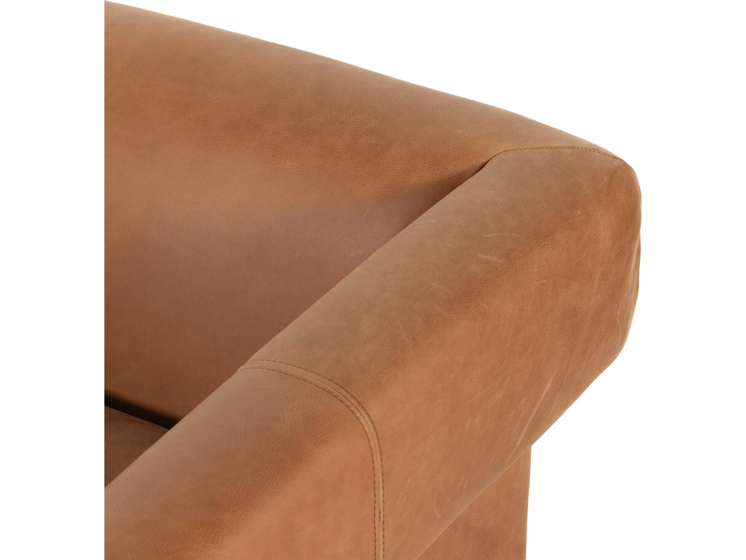 Four Hands Townsend Cairo 34" Brown Leather Accent Chair FS229370005